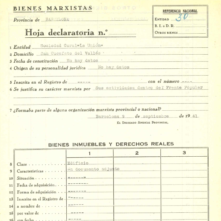 La Unió, entre la cultura i la repressió. FOTO: Cedida