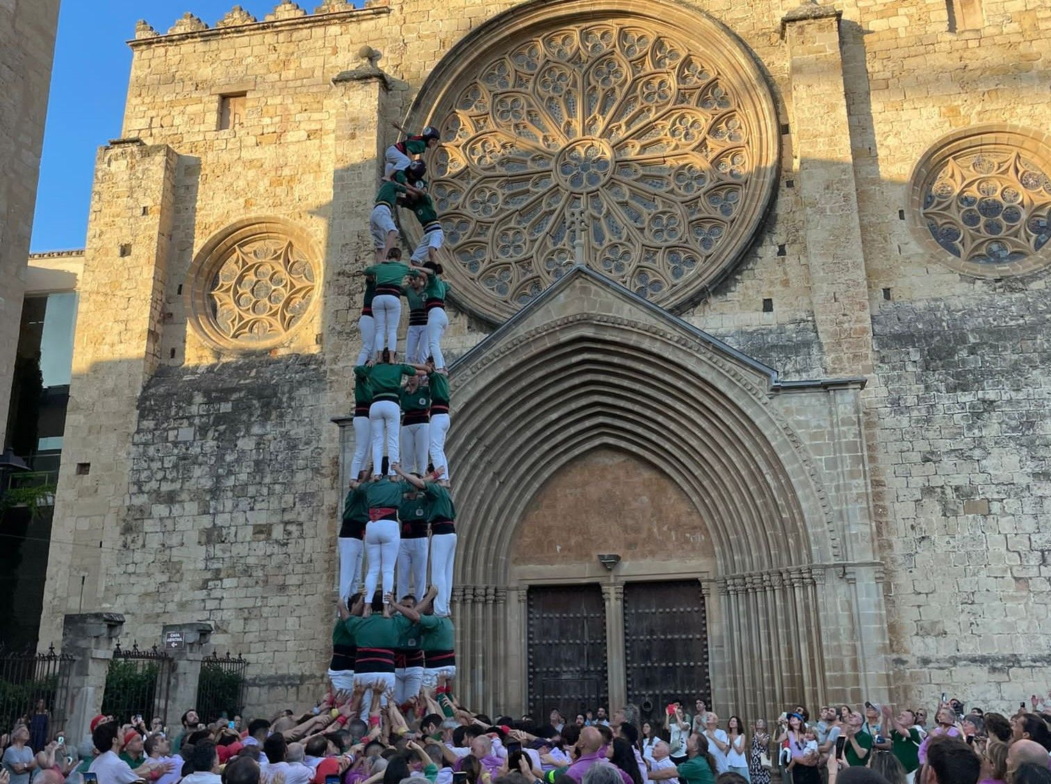 4 de 8 dels Gausacs. FOTO: Castellers de Sant Cugat