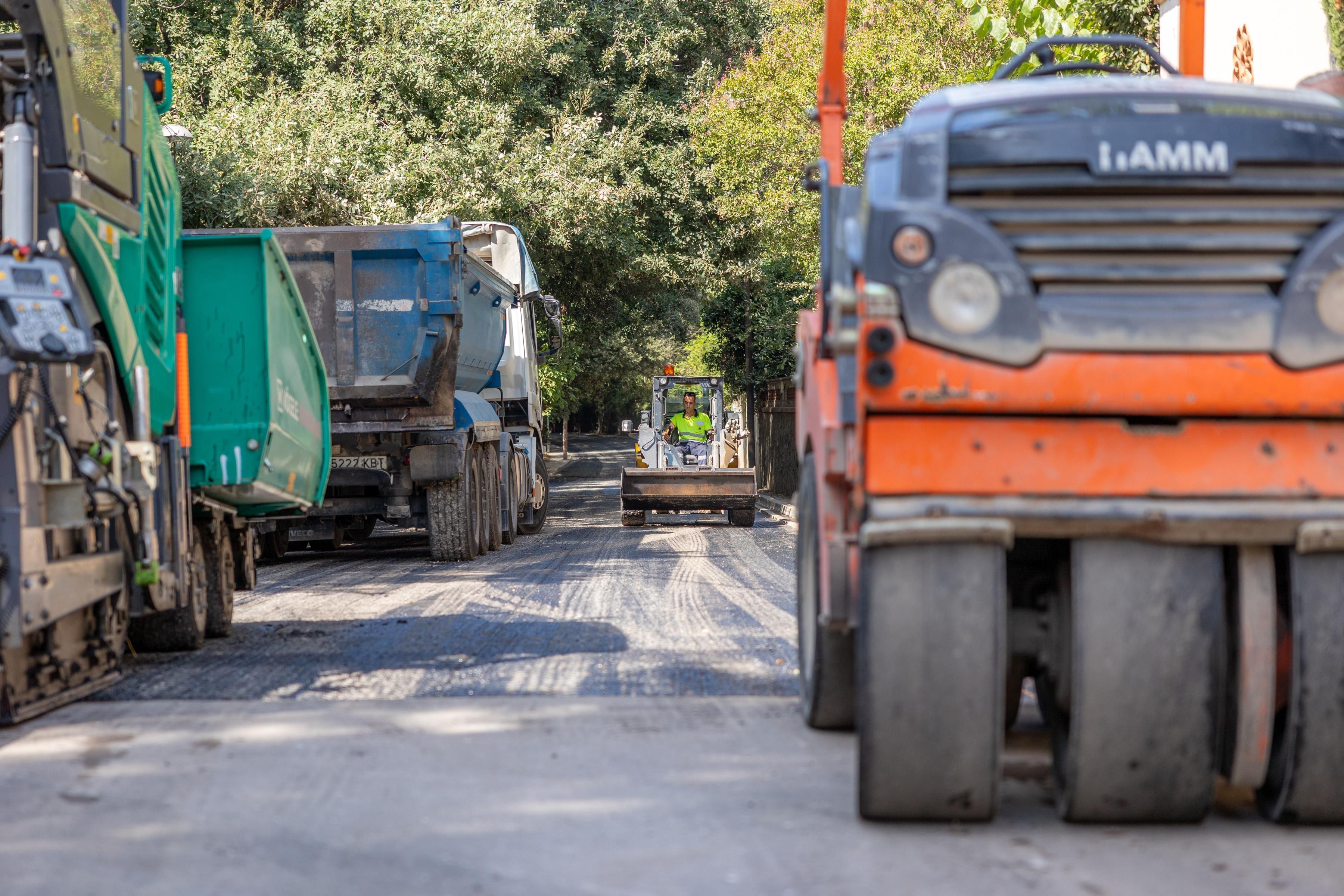Millora d'asfalt al carrer de Bisbe Morgades. FOTO: Ajuntament