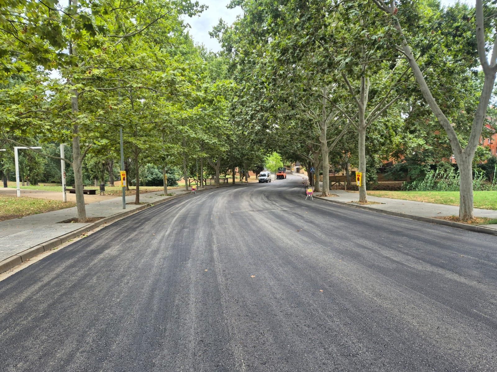 Millora d'asfalt a l’avinguda de Can Volpelleres. FOTO: Ajuntament