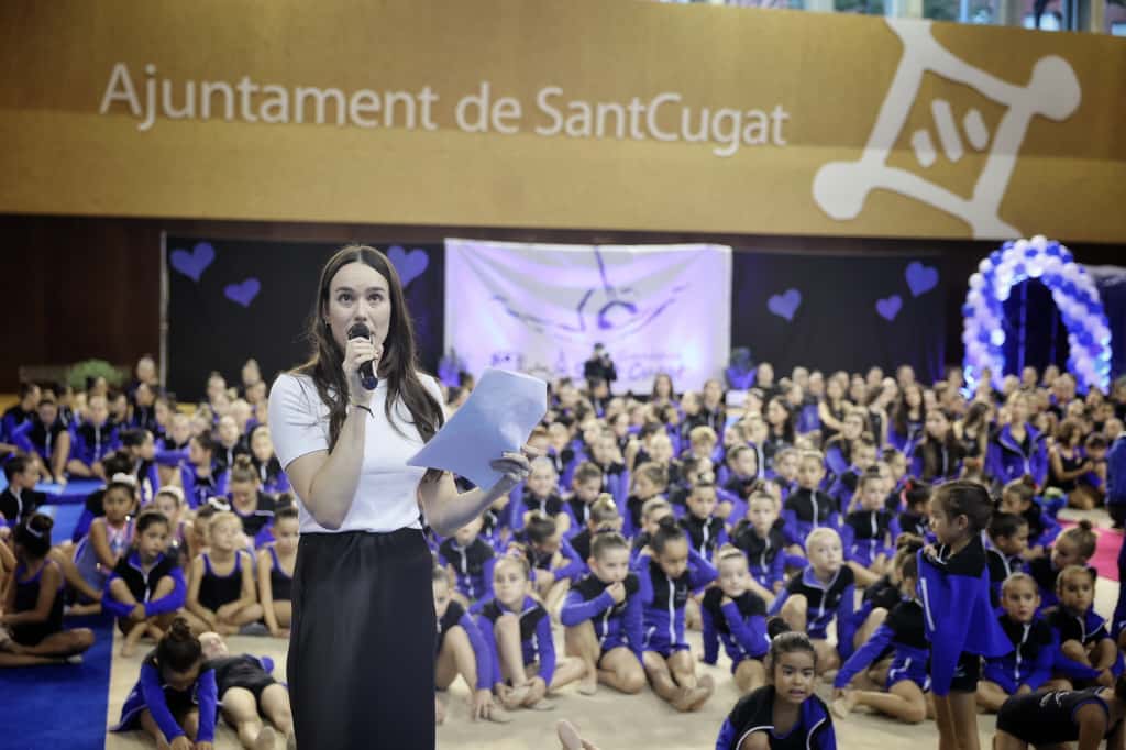 Presentació d'equips del Club Gimnàstica Rítmica i Estètica Sant Cugat de la temporada 2025/2026. FOTO: Ajuntament