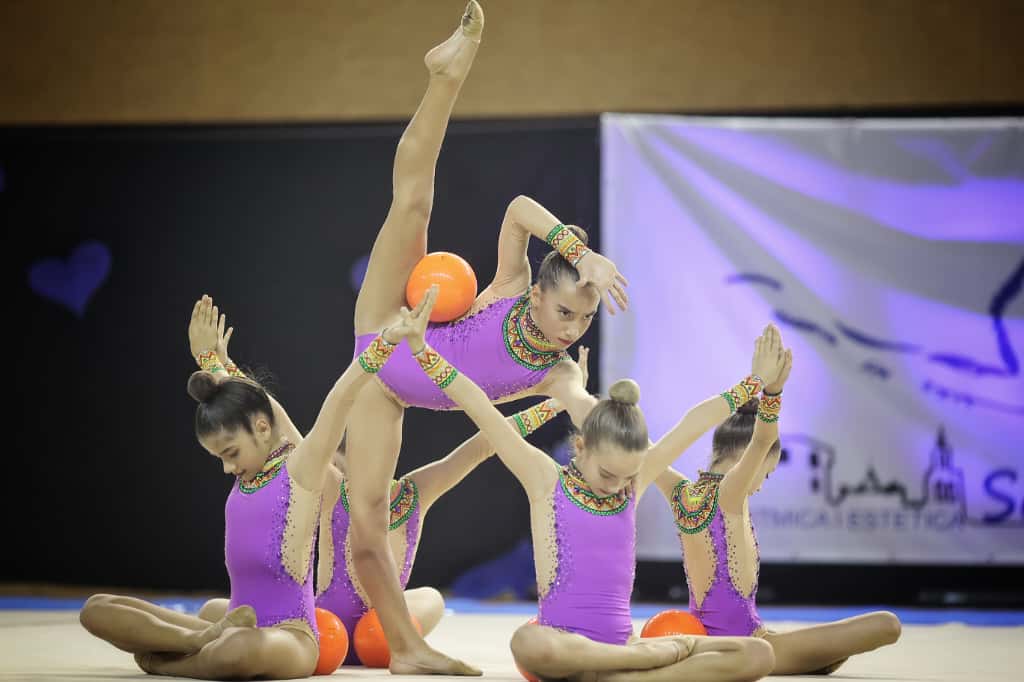 Presentació d'equips del Club Gimnàstica Rítmica i Estètica Sant Cugat de la temporada 2025/2026. FOTO: Ajuntament