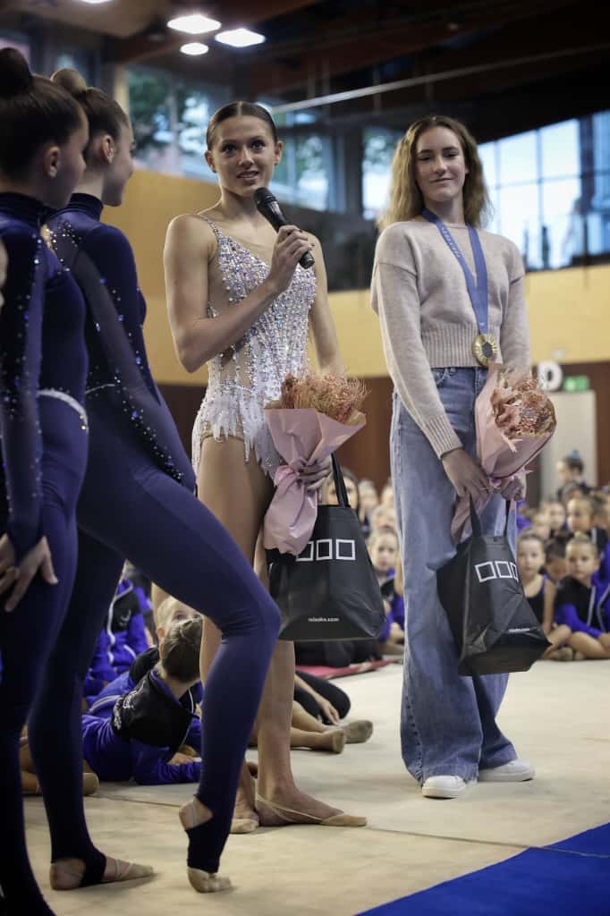 Presentació d'equips del Club Gimnàstica Rítmica i Estètica Sant Cugat de la temporada 2025/2026. FOTO: Ajuntament