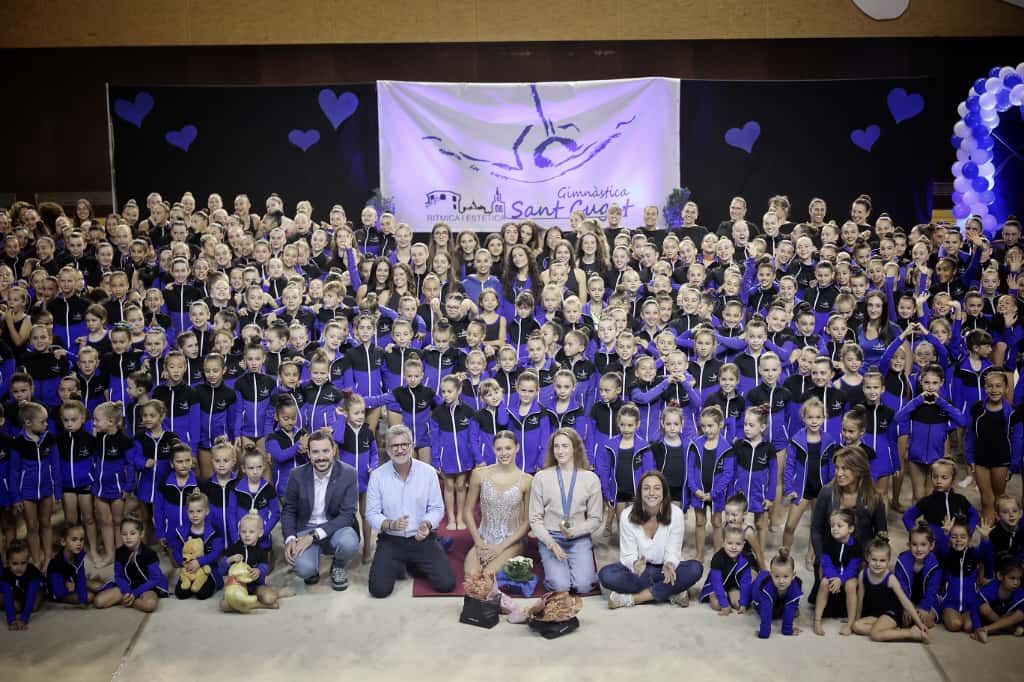 Presentació d'equips del Club Gimnàstica Rítmica i Estètica Sant Cugat de la temporada 2025/2026. FOTO: Ajuntament
