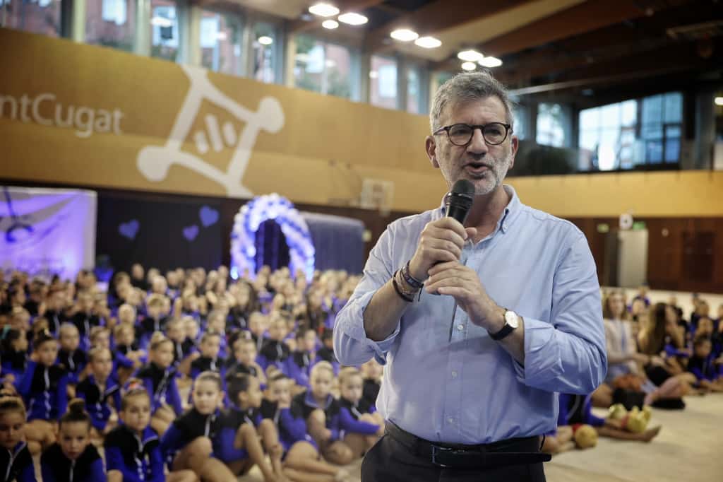 Presentació d'equips del Club Gimnàstica Rítmica i Estètica Sant Cugat de la temporada 2025/2026. FOTO: Ajuntament