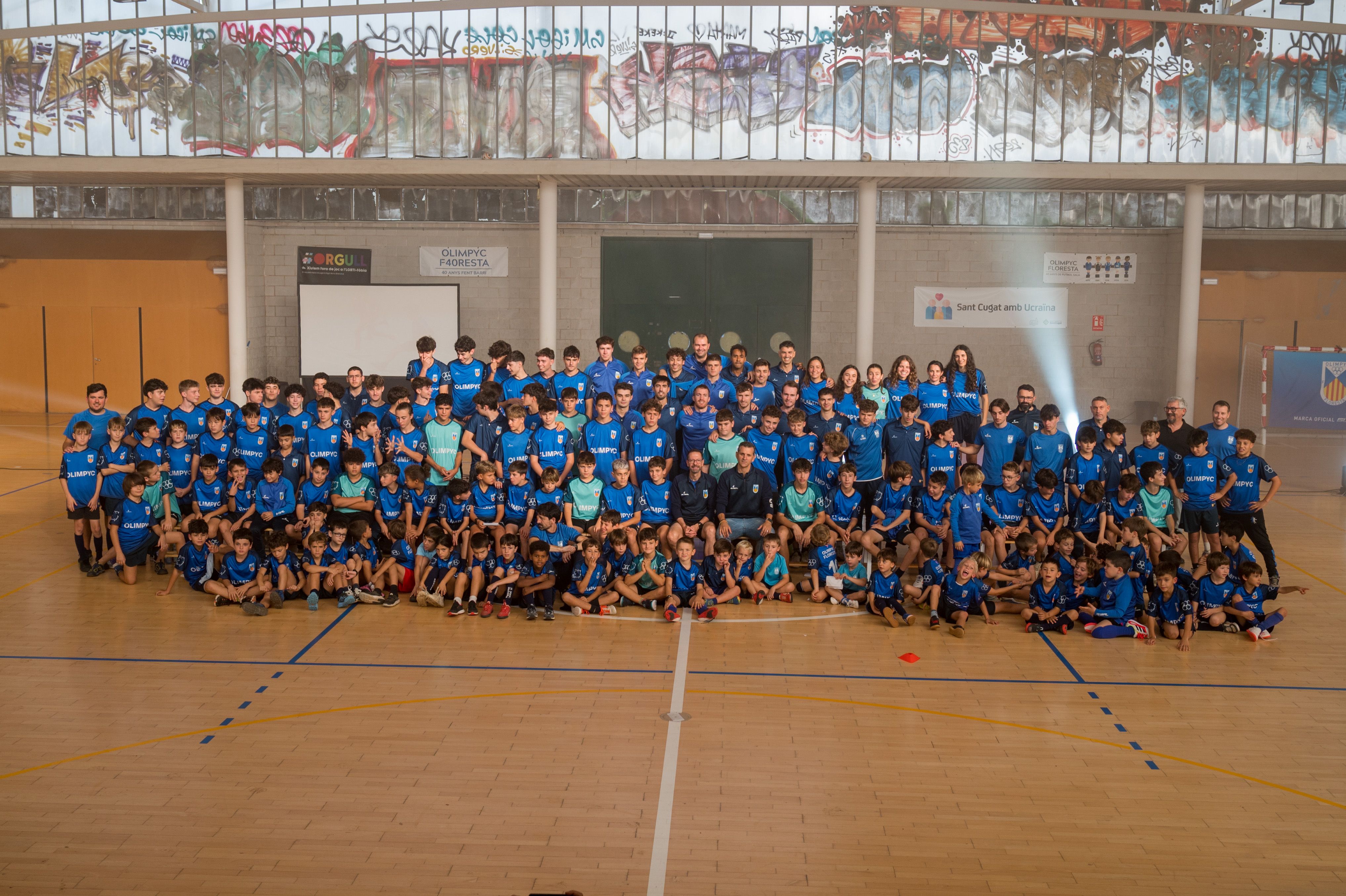 L'Olimpyc Floresta presenta els seus 180 jugadors. FOTO: Carmelo Jiménez