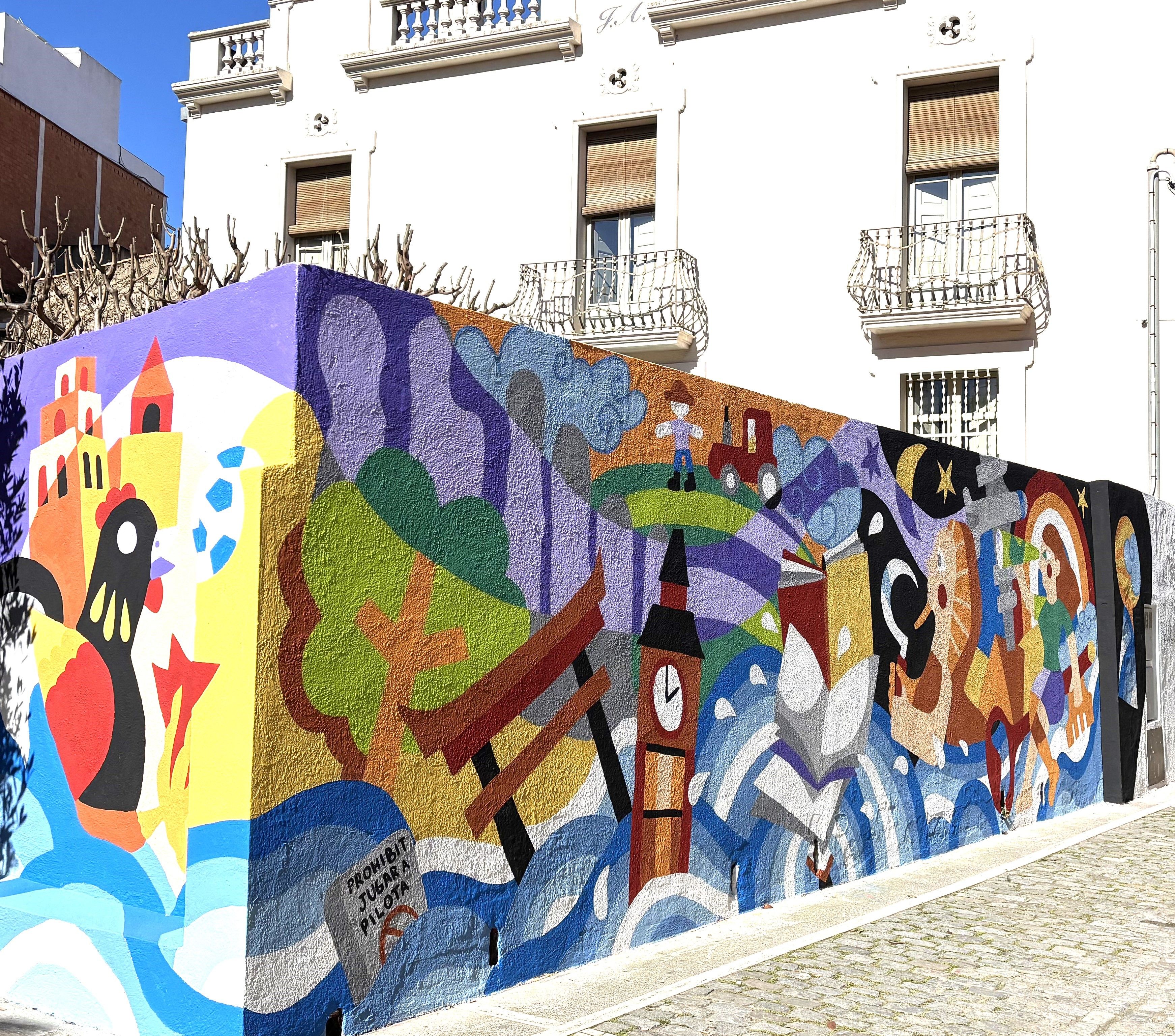 Un nou mural de vida. FOTO: Llar d'Avis