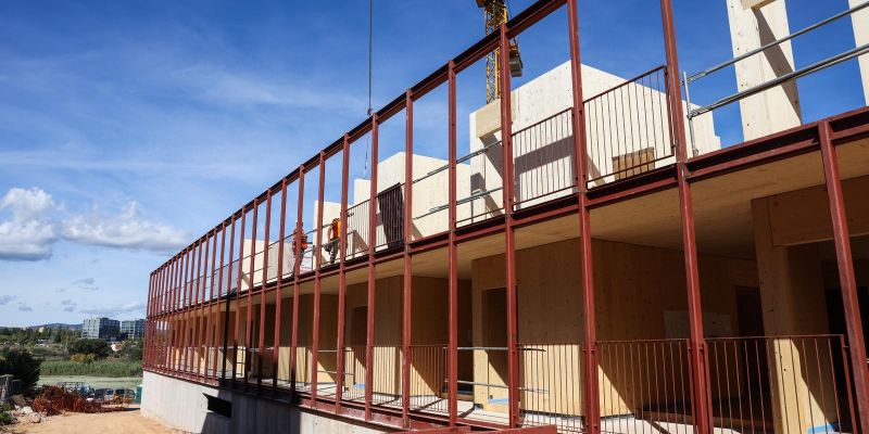 La construcció de la promoció d'habitatge protegit de Benet Moxó acabarà el 2026 FOTO: Ajuntament de Sant Cugat