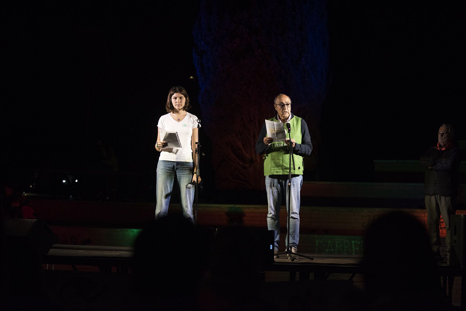 Lectura del manifest. FOTO: Bernat Millet.