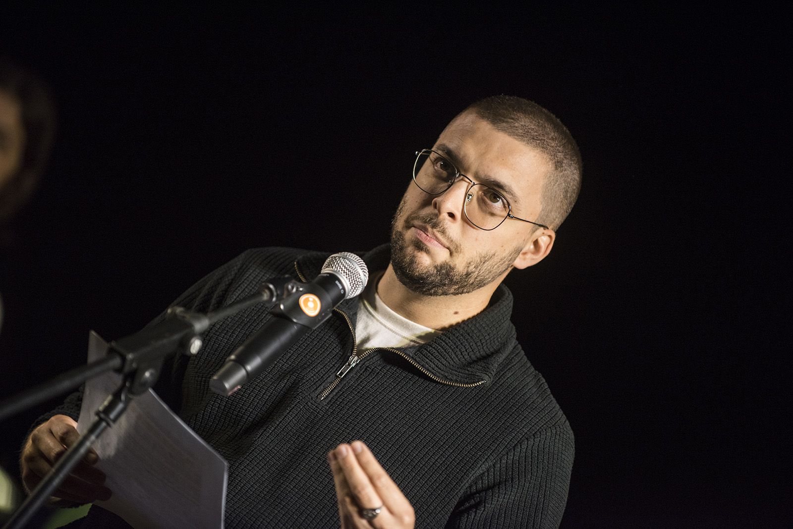 Lectura del manifest. FOTO: Bernat Millet.