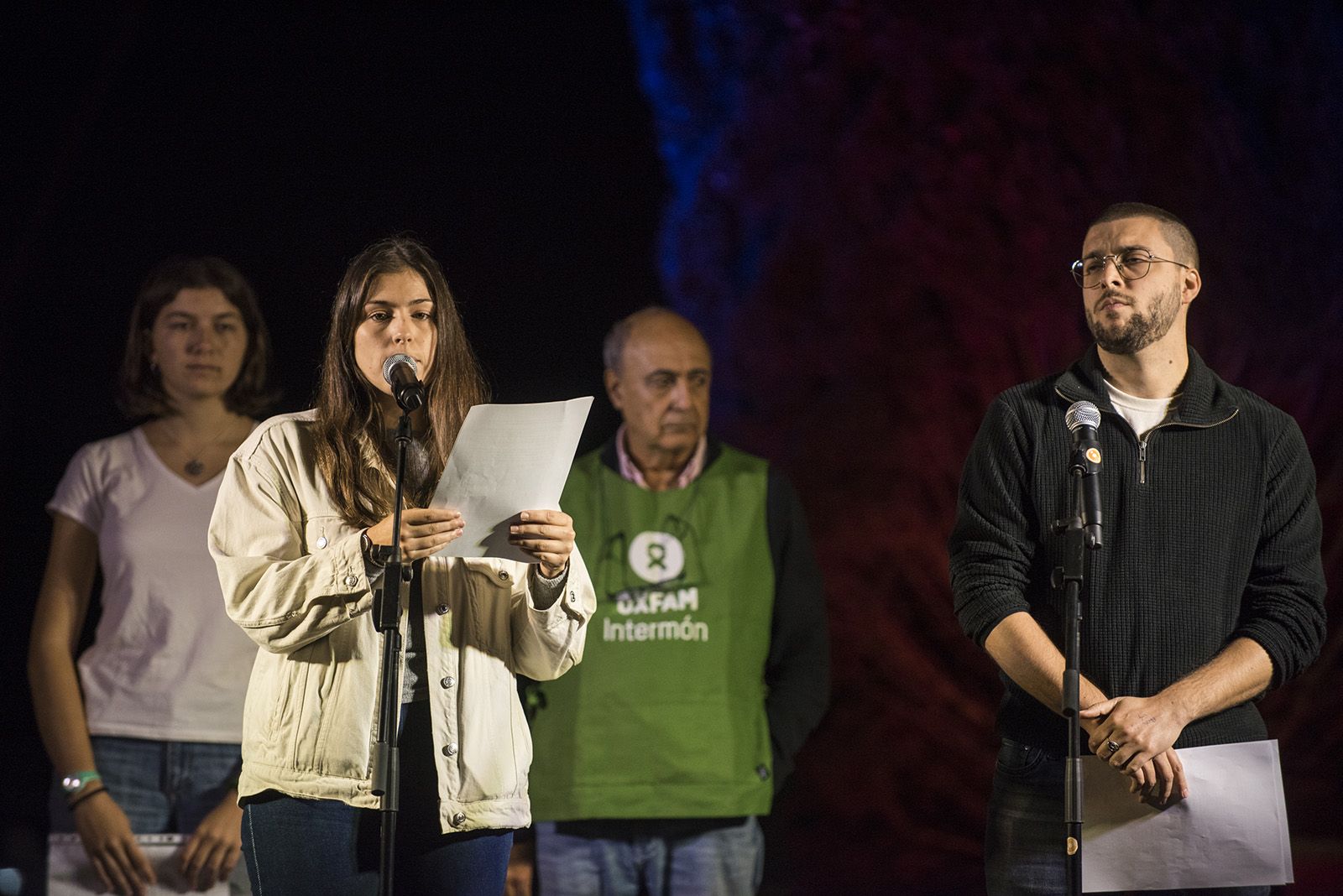 Lectura del manifest. FOTO: Bernat Millet.