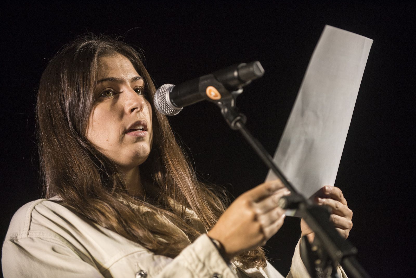 Lectura del manifest. FOTO: Bernat Millet.