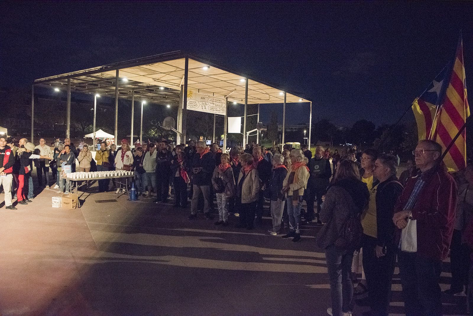 Lectura del manifest. FOTO: Bernat Millet.