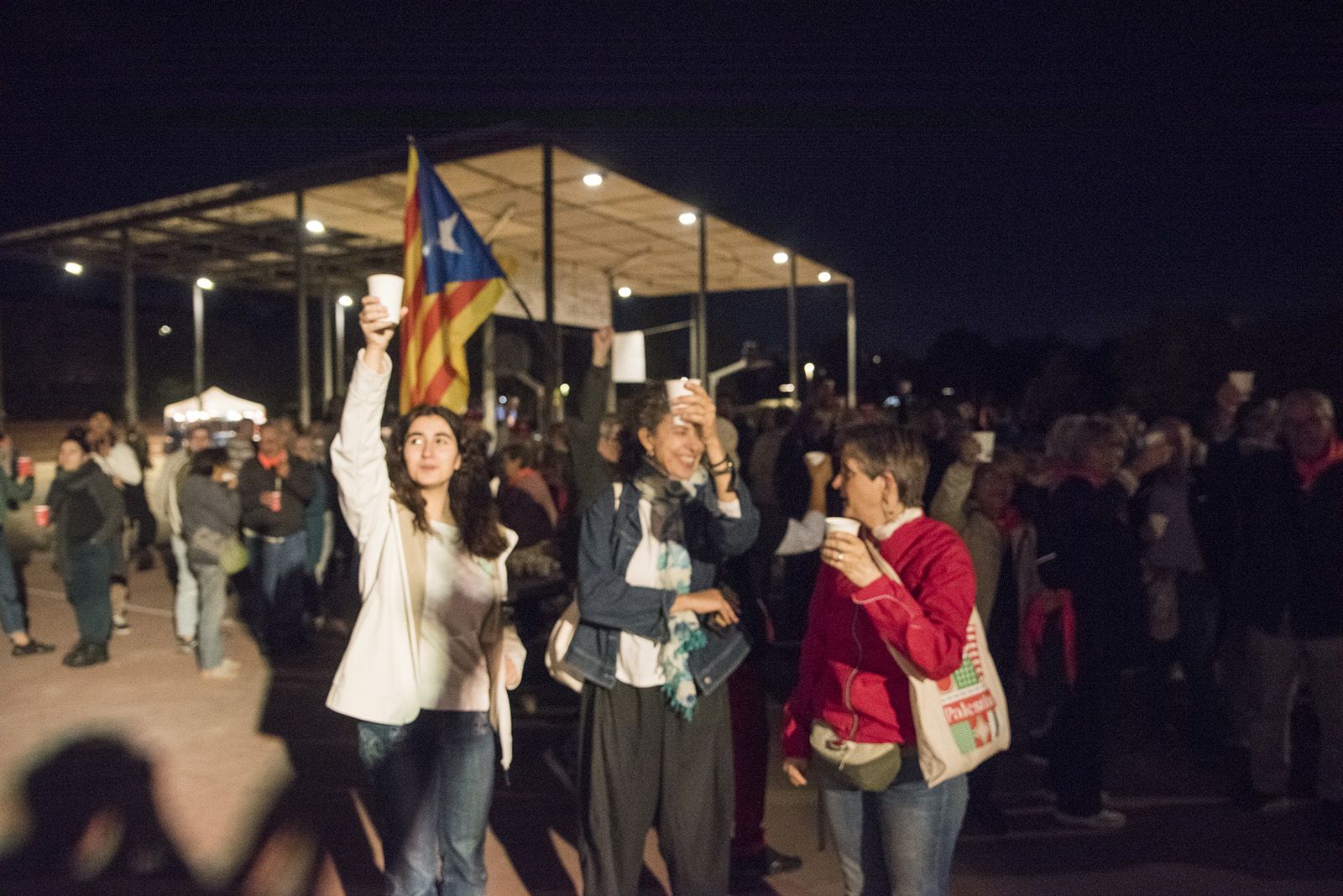 Lectura del manifest. FOTO: Bernat Millet.