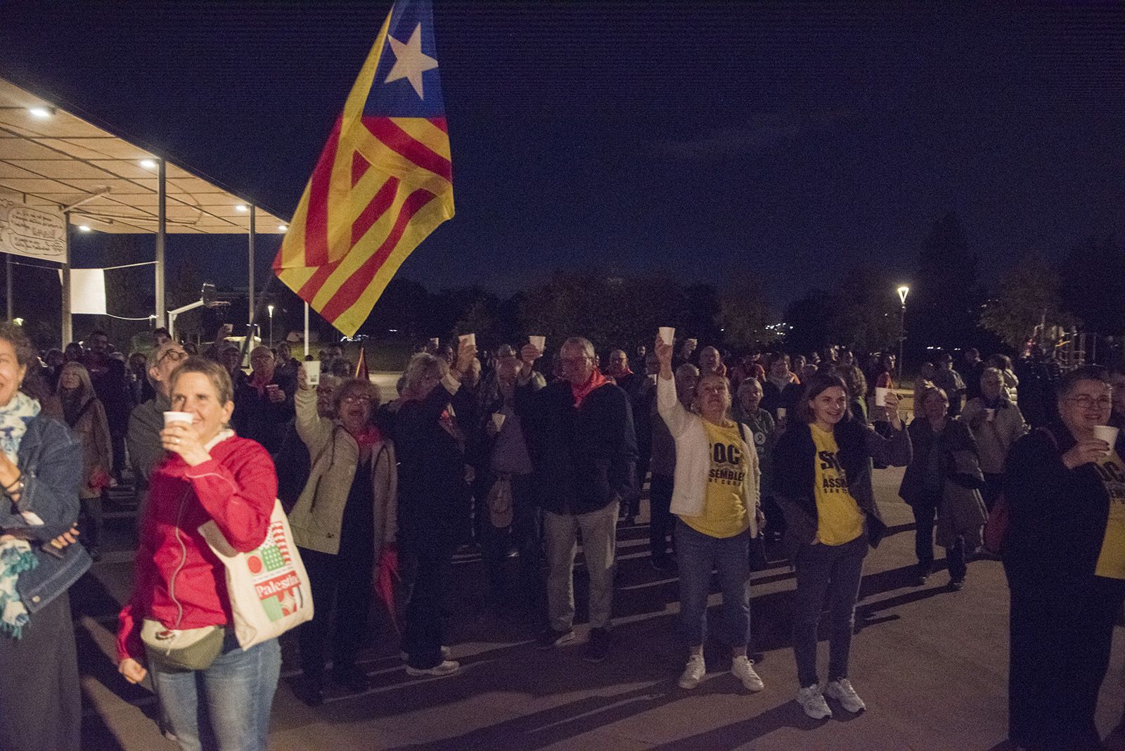 Lectura del manifest. FOTO: Bernat Millet.