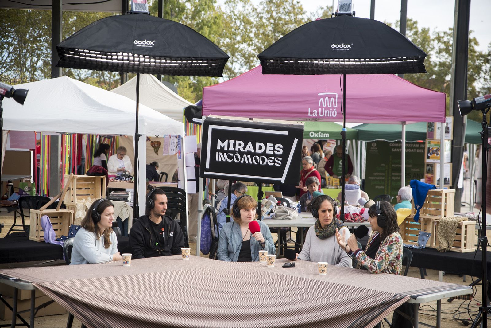 Podcast de La Unio i el Cugatenc. FOTO: Bernat Millet.