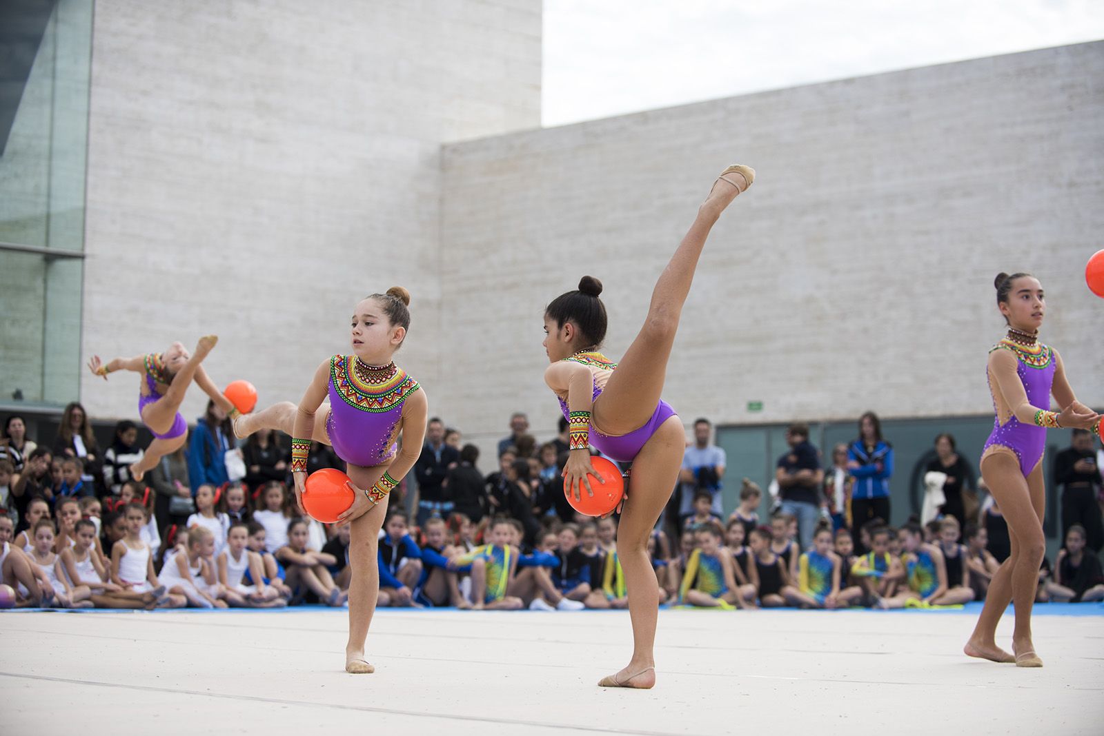 Exhibició Gimnàstica Rítmica i Estètica. FOTO: Bernat Millet.