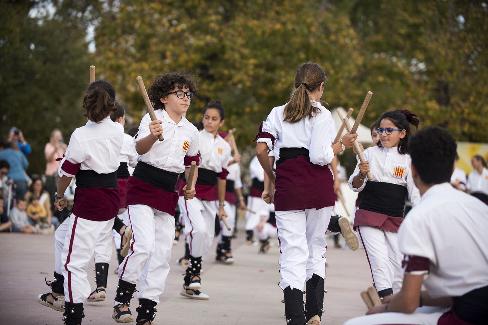 Actuació de ball de bastons. FOTO: Bernat Millet.