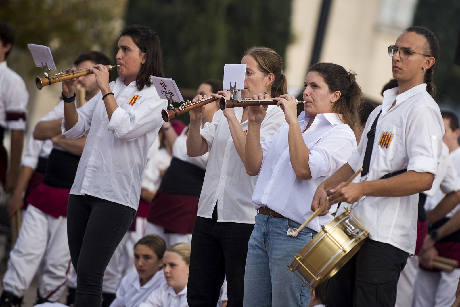 Actuació de ball de bastons. FOTO: Bernat Millet.