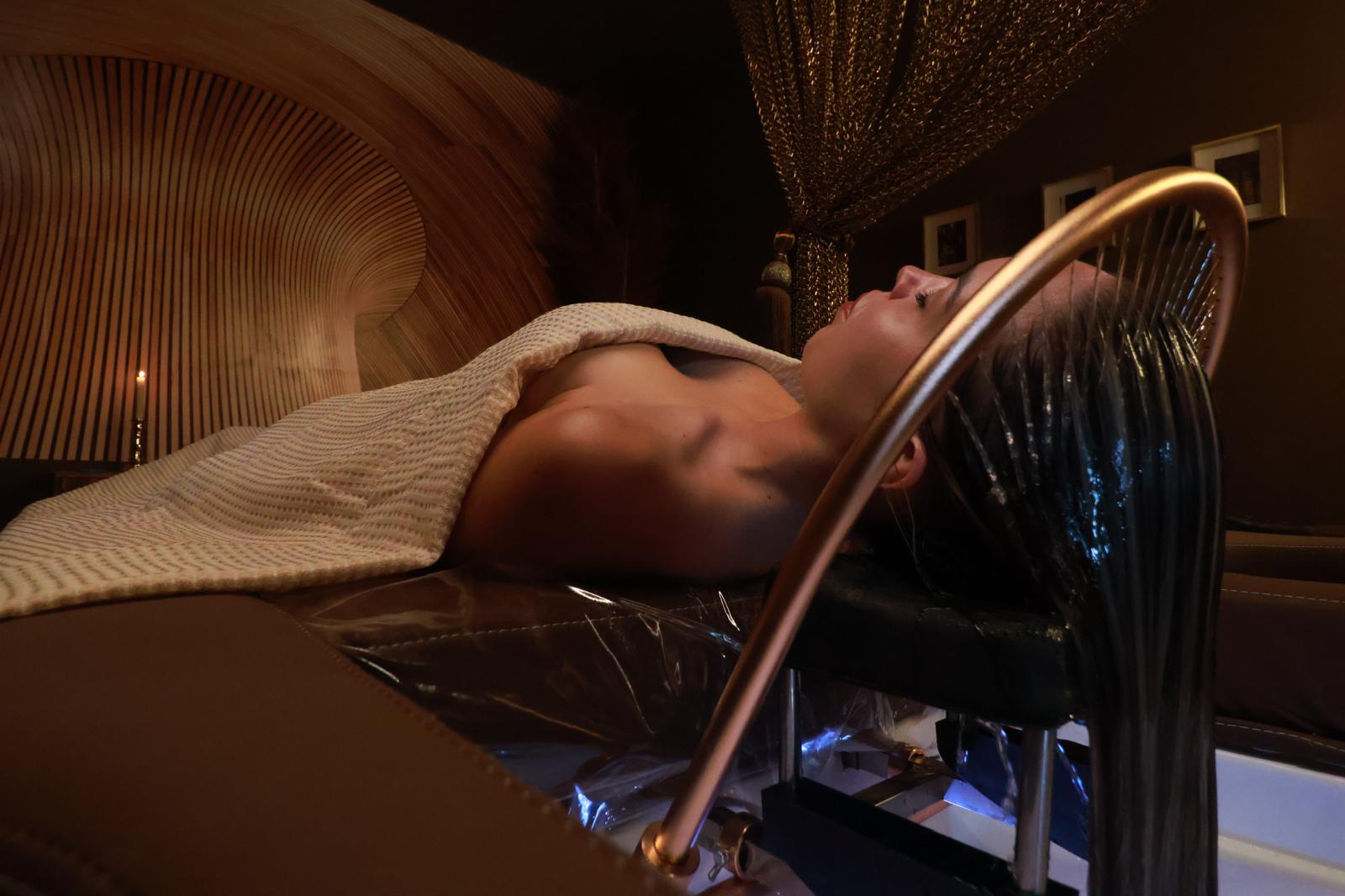 Usuària a SPA Body Hair Santa Calma de Sant Cugat. FOTO: Cedida