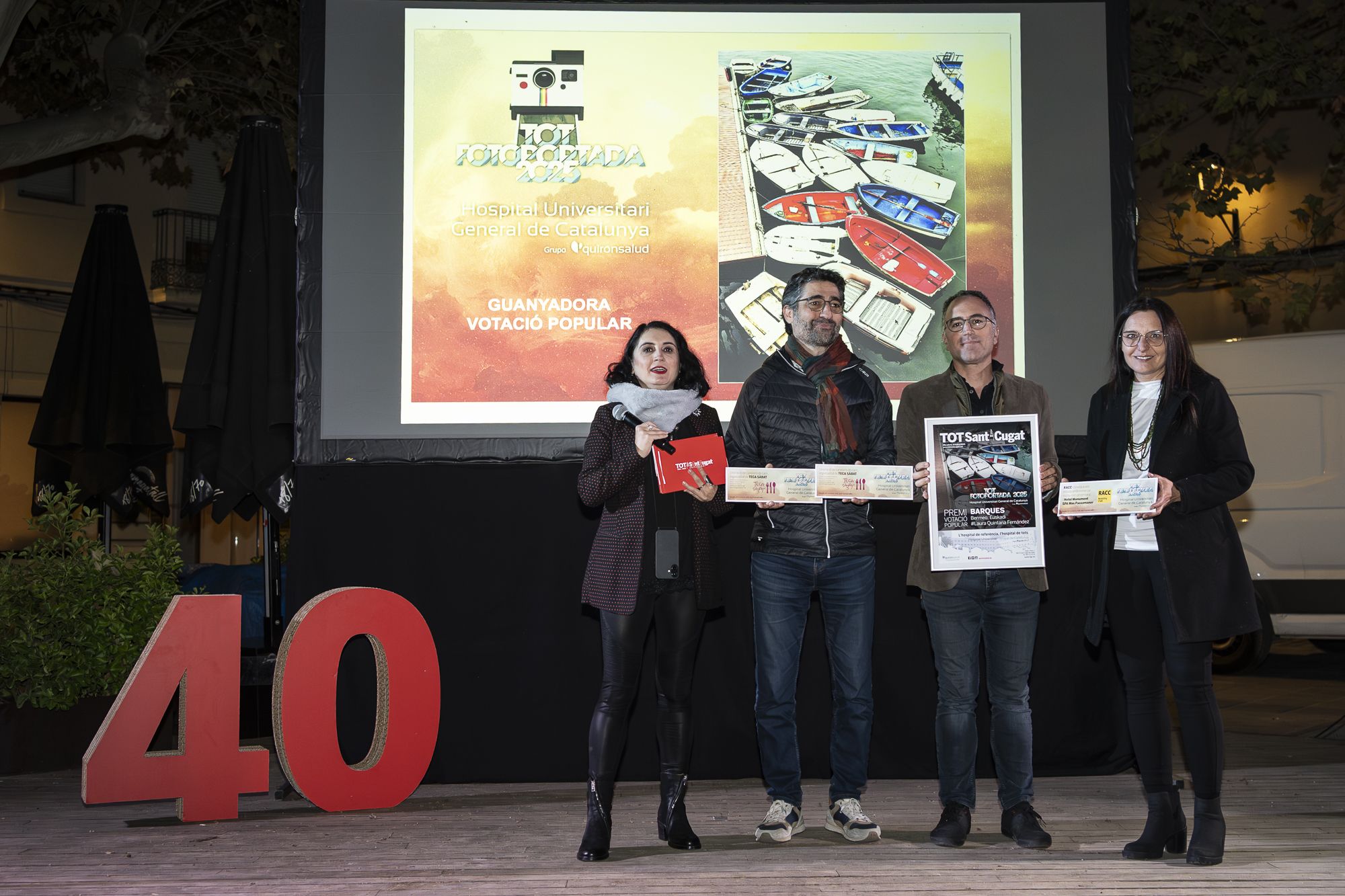 Acte d'entrega de premis i inauguració del 28è TOT Fotoportada FOTO: Mireia Comas (TOT Sant Cugat)