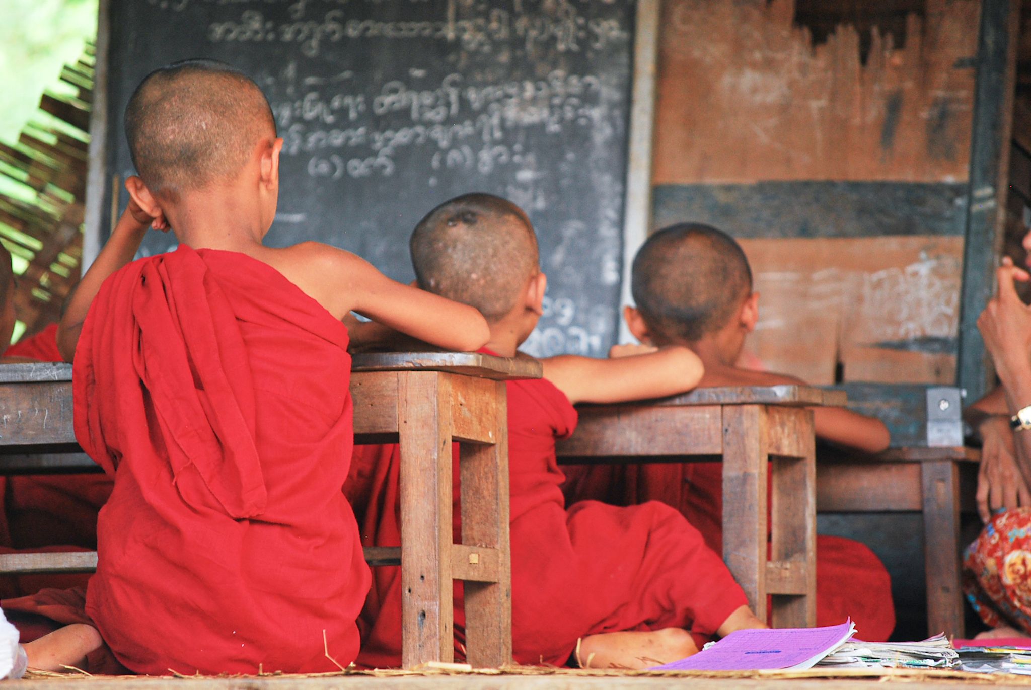 Primer dia d'escola - Myanmar FOTO: Ruben Gari