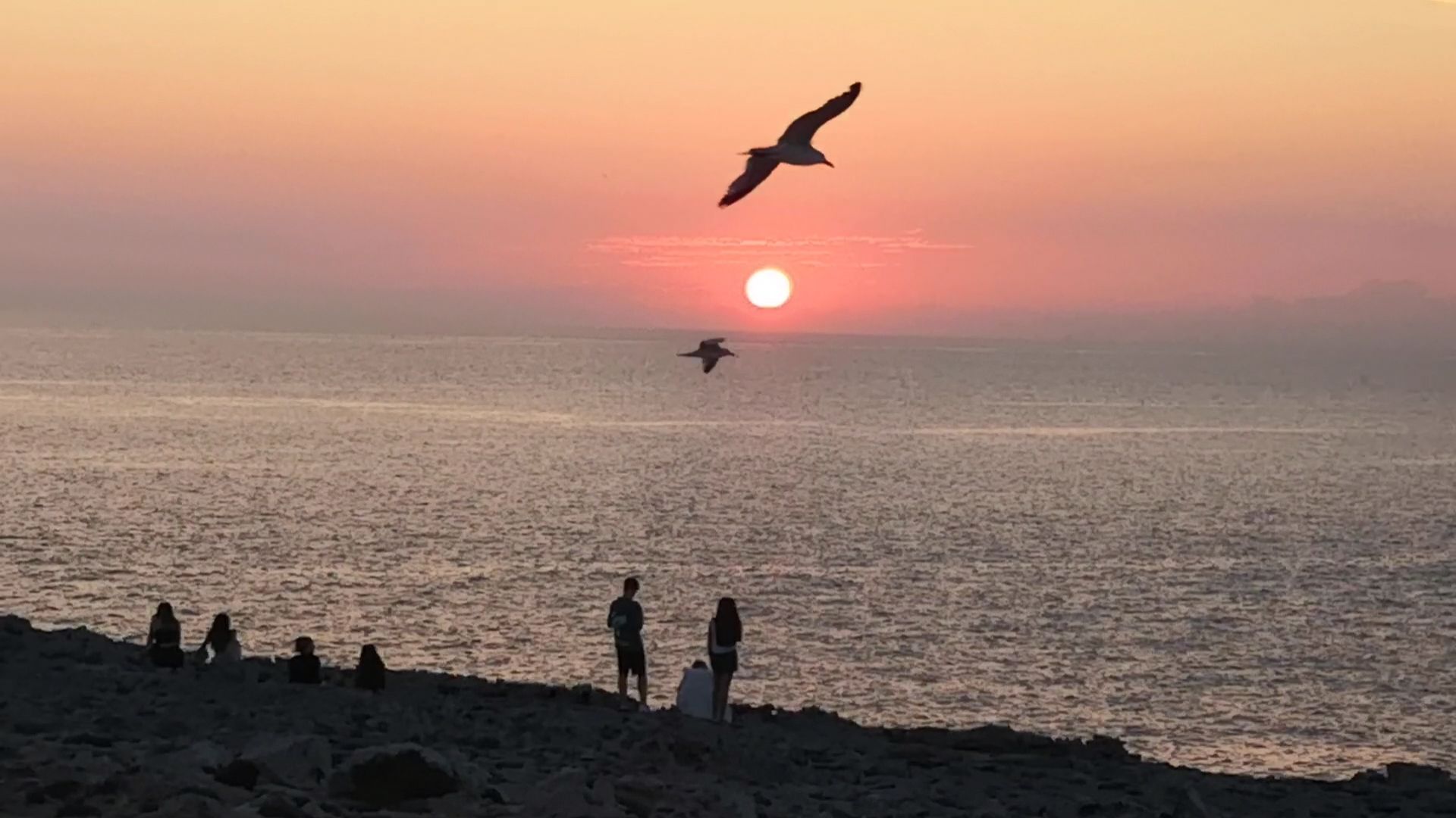 Sobrevolant la posta de sol - Ciutadella, Menorca FOTO: Santiago Oliveras Gubern 