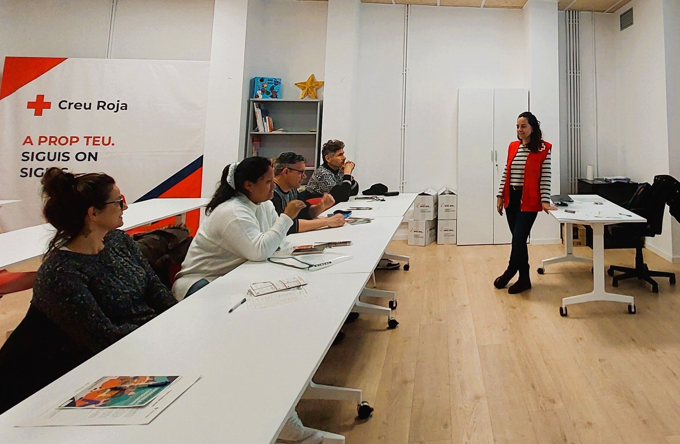 Imatge de la iniciativa “Malbaratament Alimentari i Benestar Emocional”. FOTO: Creu Roja