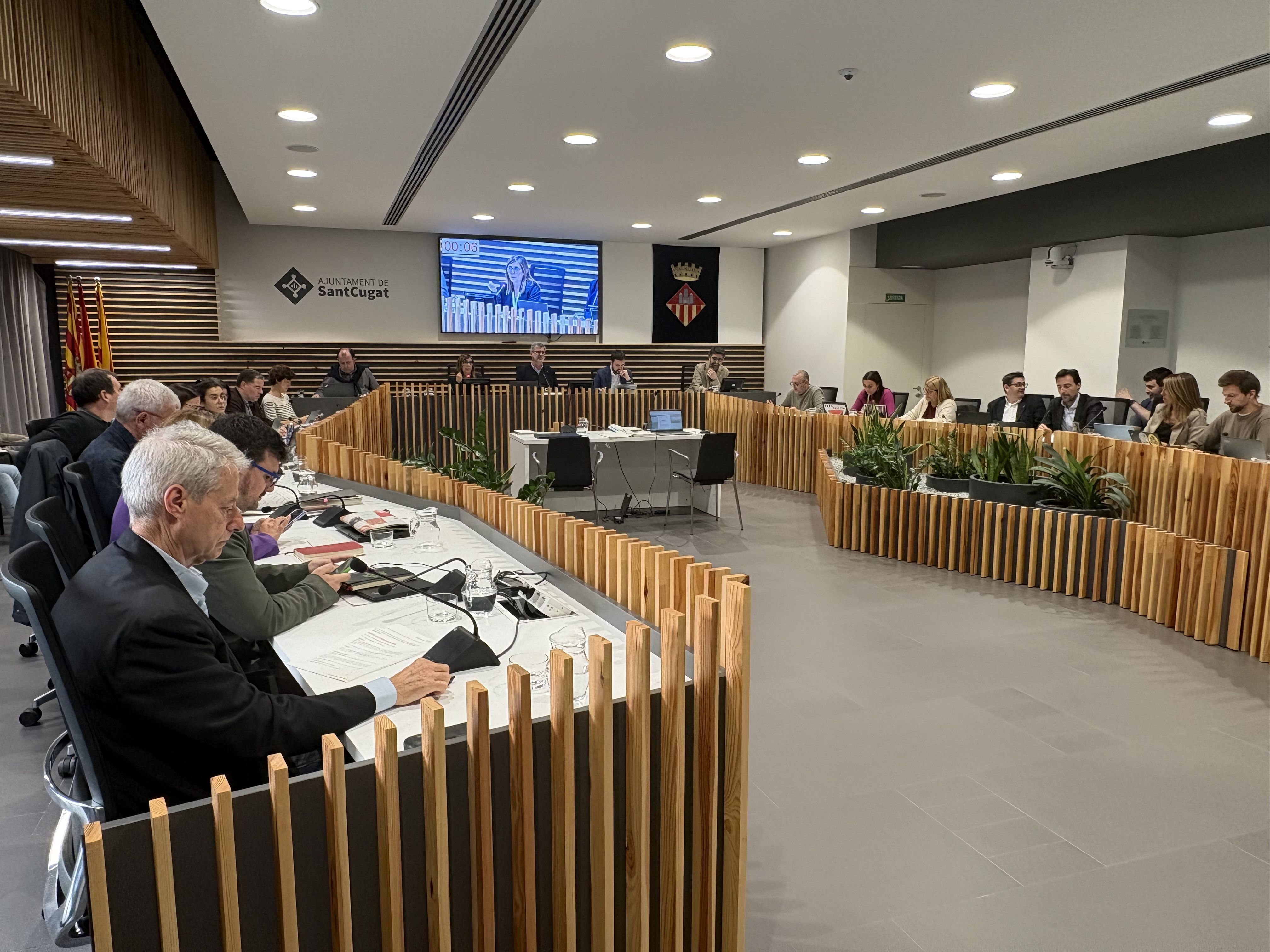 El ple municipal ha durat més de cinc hores FOTO: TOT Sant Cugat