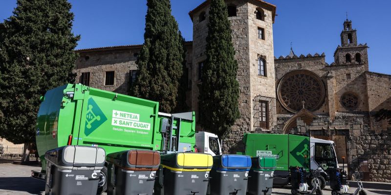 Presentacio del nou servei de neteja i recollida de residus de Sant Cugat. FOTO: Ajuntament