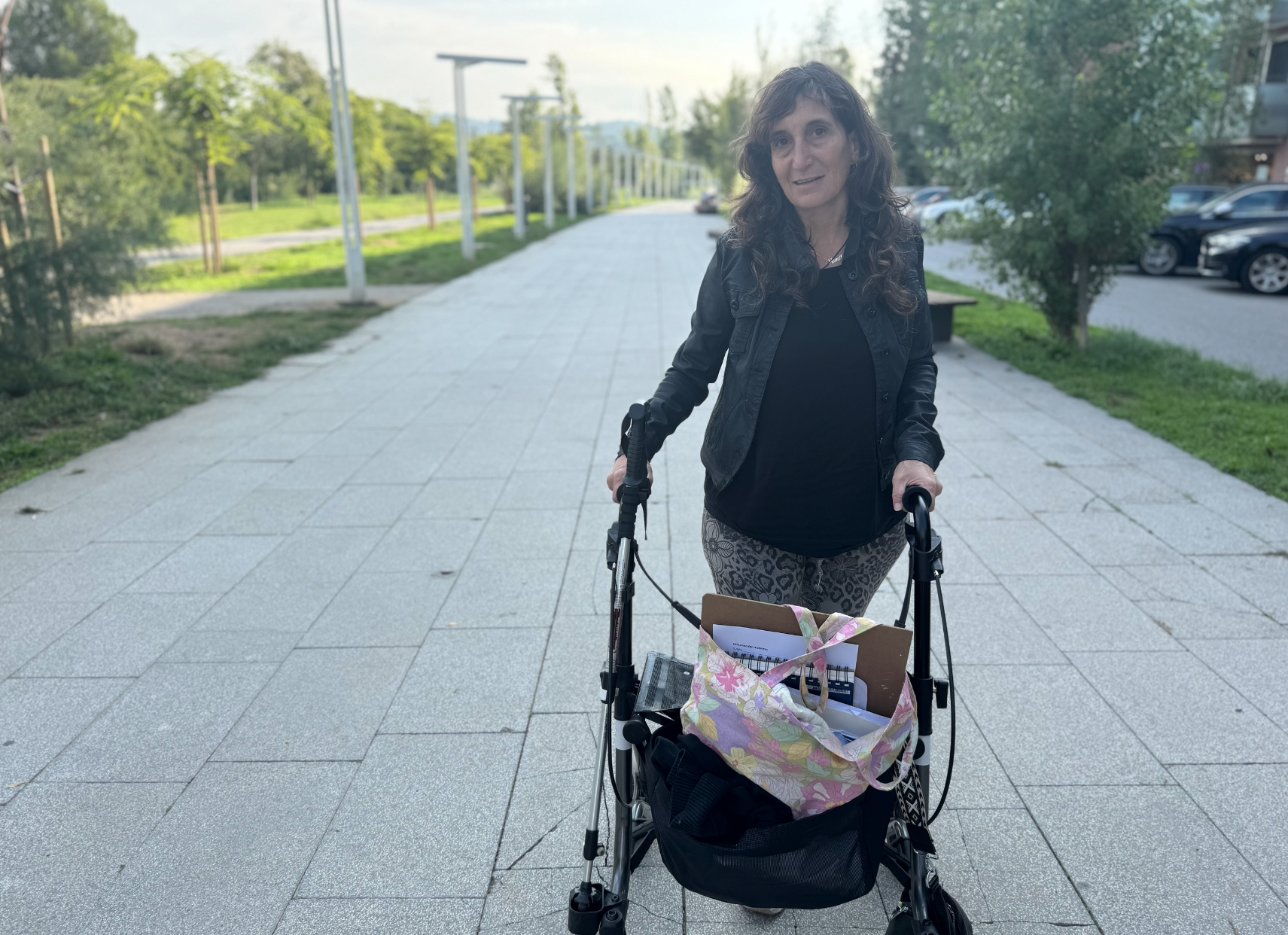 Paola Falicoff, veïna de Sant Cugat amb dificultats de mobilitat FOTO: TOT Sant Cugat