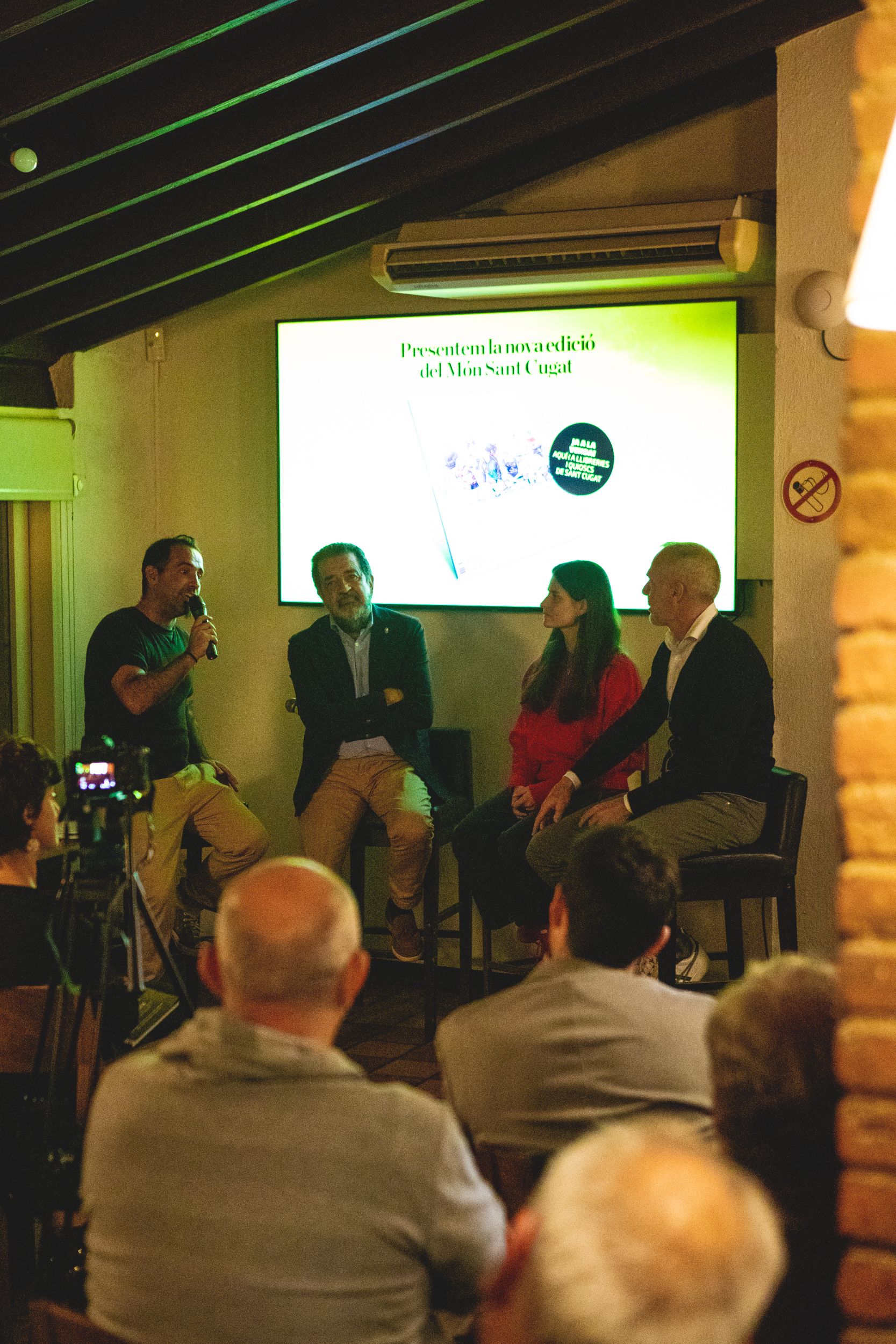 Hi va haver una taula rodona amb Àlex Corretja, Jorid Robirosa i Laia Vidosa FOTO: Joana Arribas (TOT Sant Cugat) 