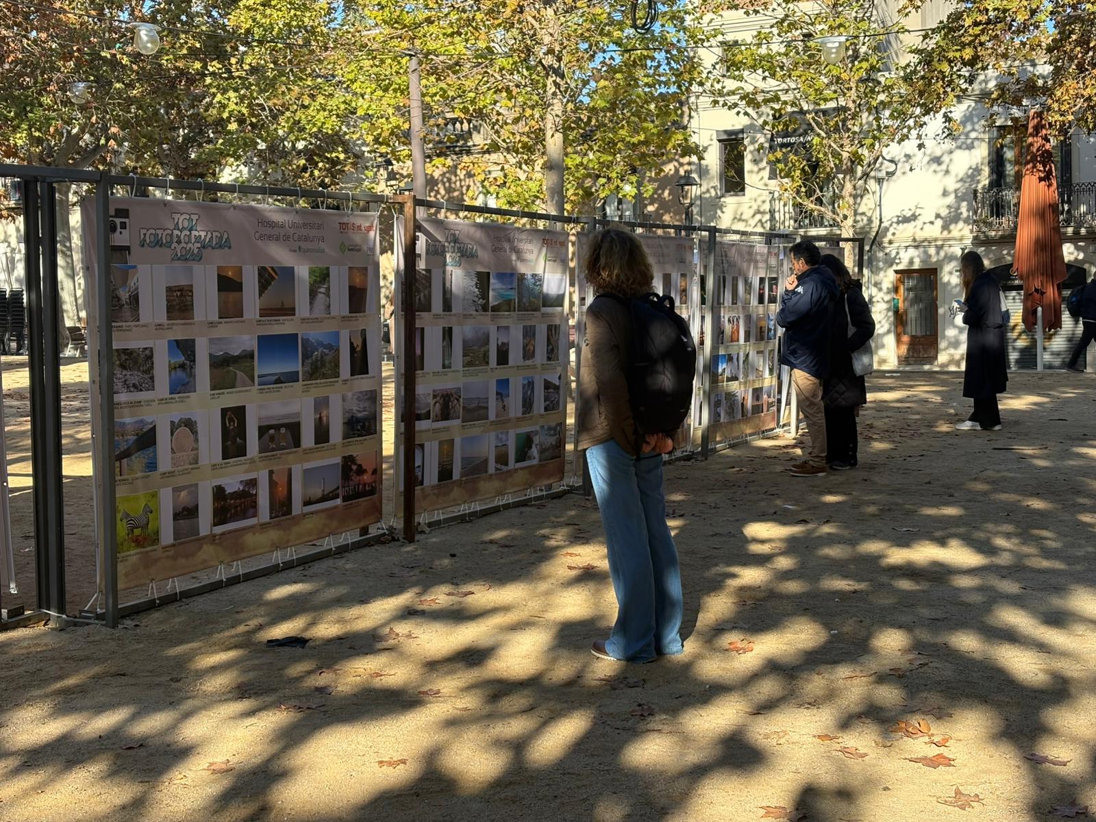 La mostra es pot visitar a la plaça de Barcelona, de Lluís Millet, d'Octavià i Can Quitèria FOTO: TOT Sant Cugat