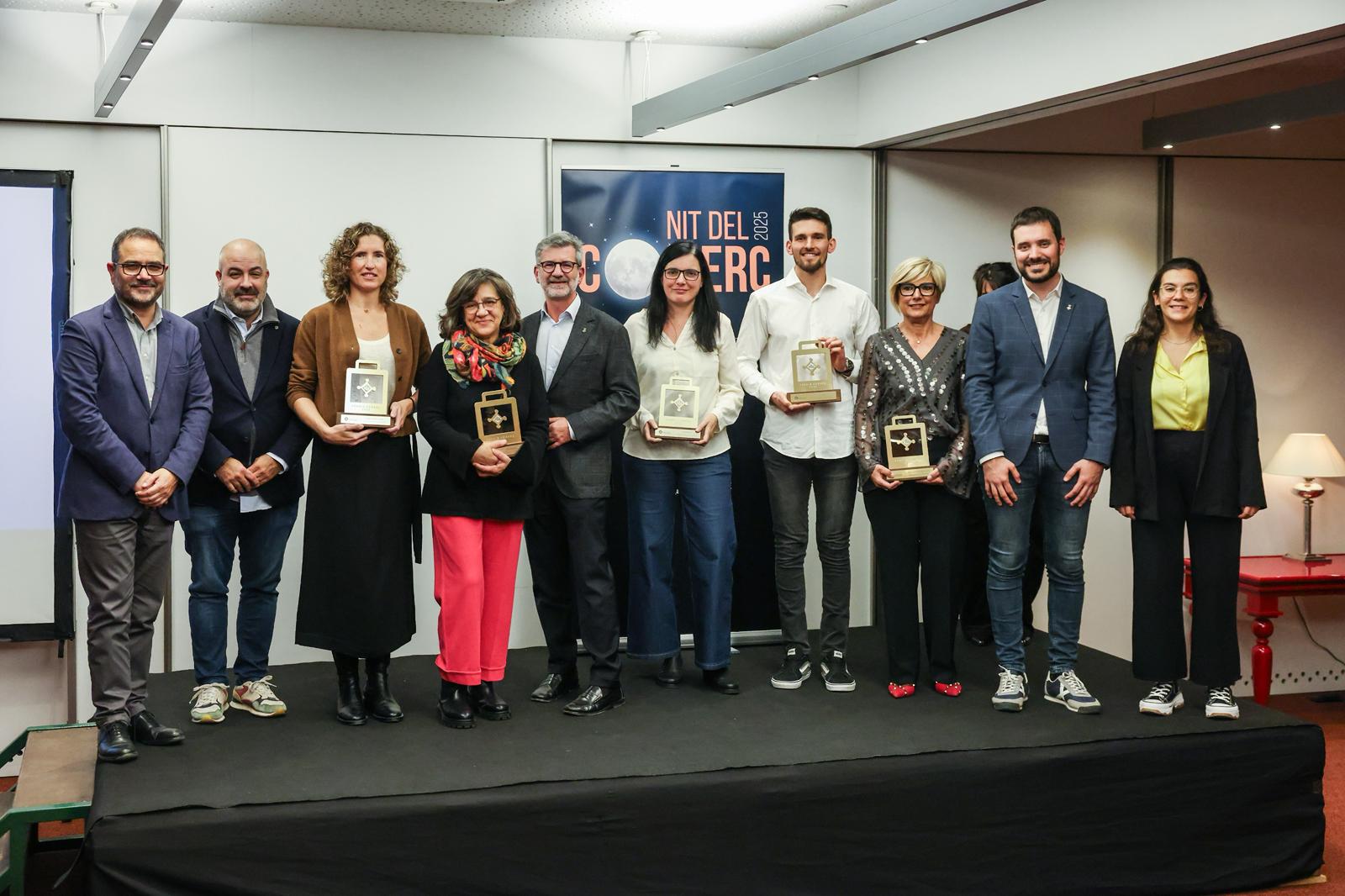Premiats de la Nit del Comerç. FOTO: Ajuntamant