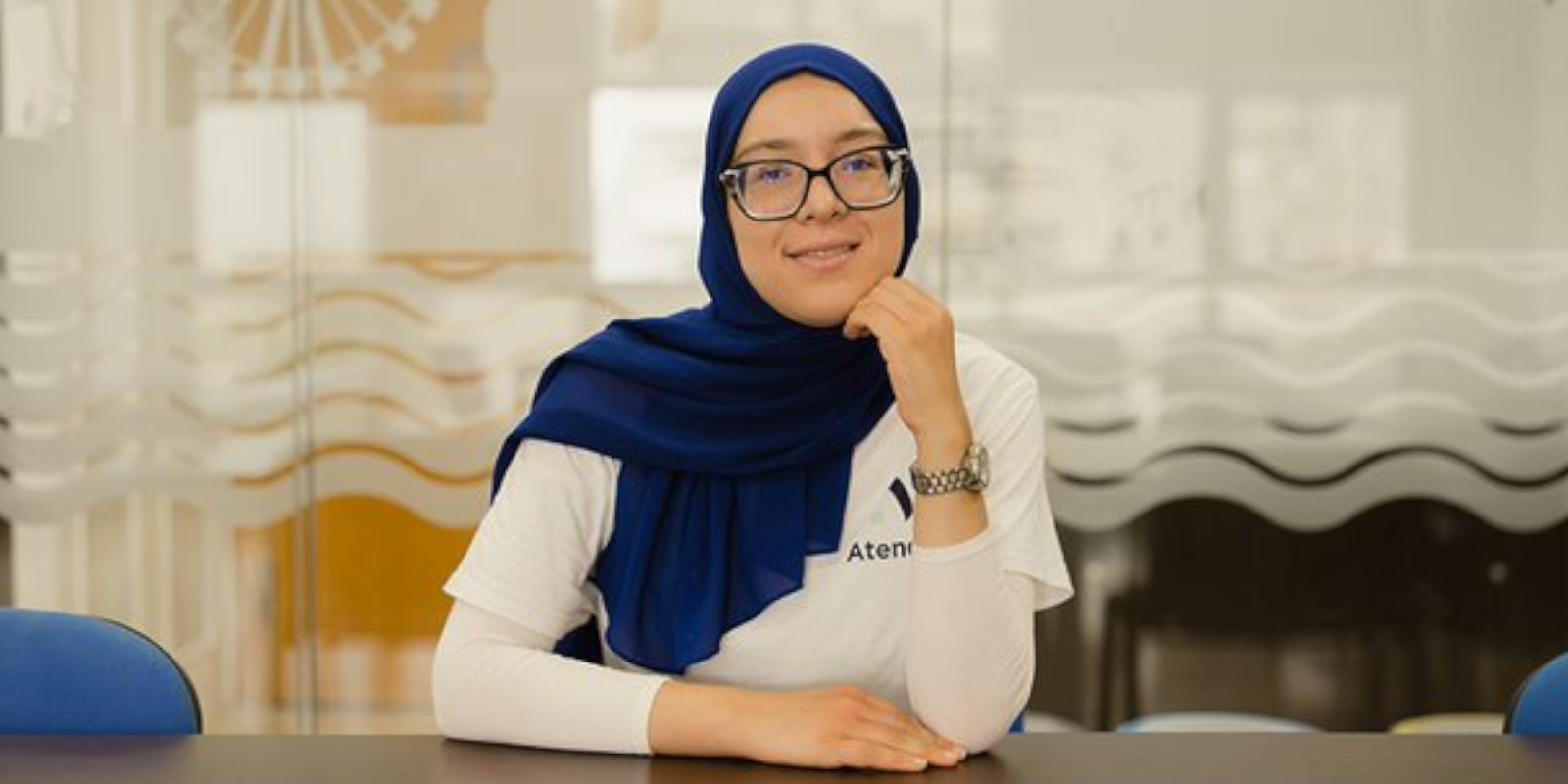 Yousra Jellam, una de les primeres participants del programa Més Feina. FOTO: Dani Medina. Fundació ”la Caixa” 