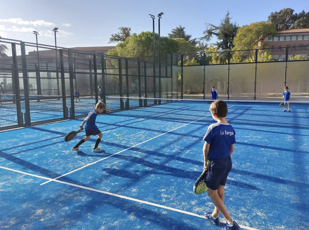 Les noves pistes de pàdel a La Farga FOTO: La Farga