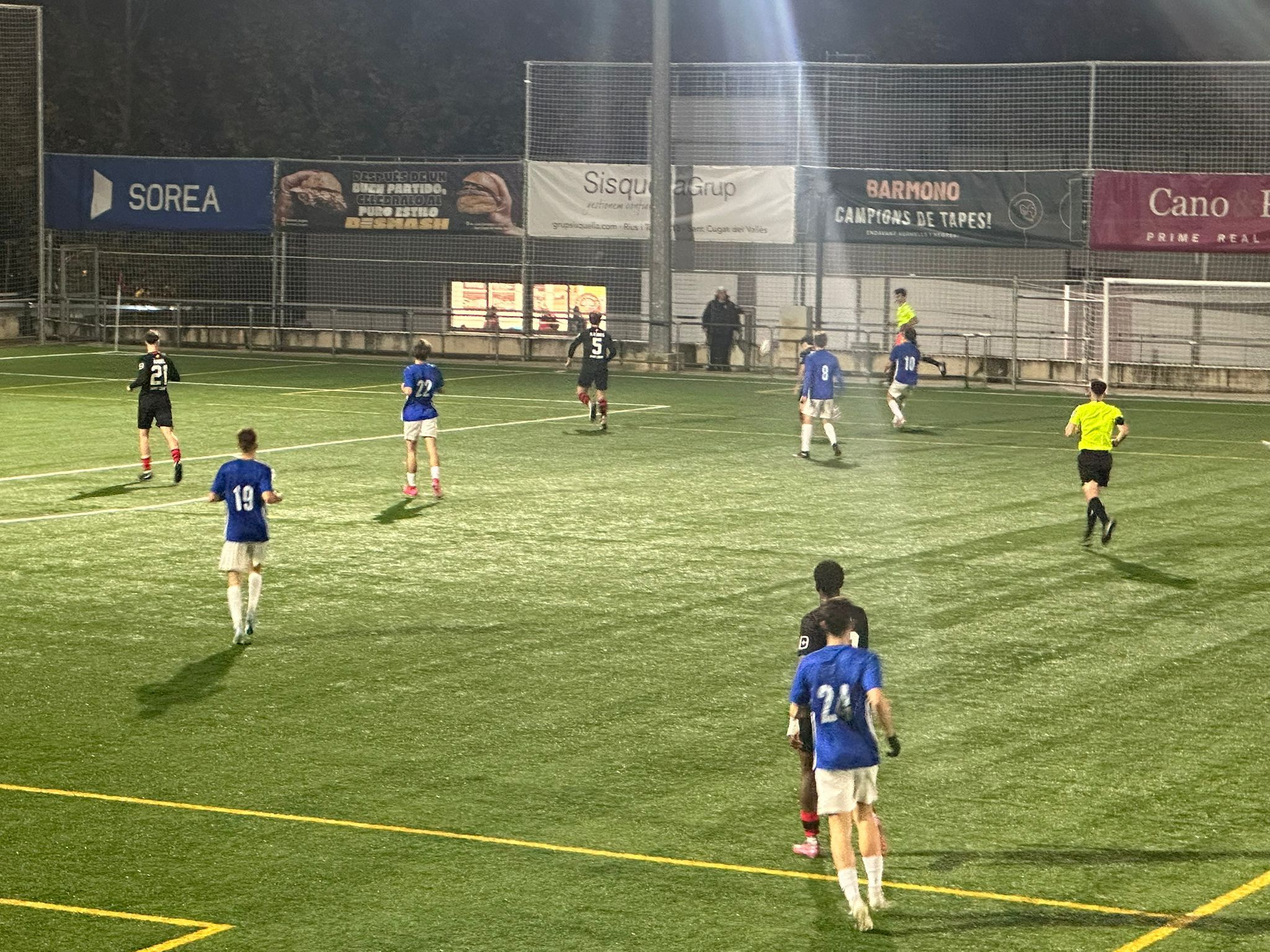 El Sant Cugat FC guanya al líder de la classificació en la vuitena jornada de la temporada. FOTO: Lluna Fabregat