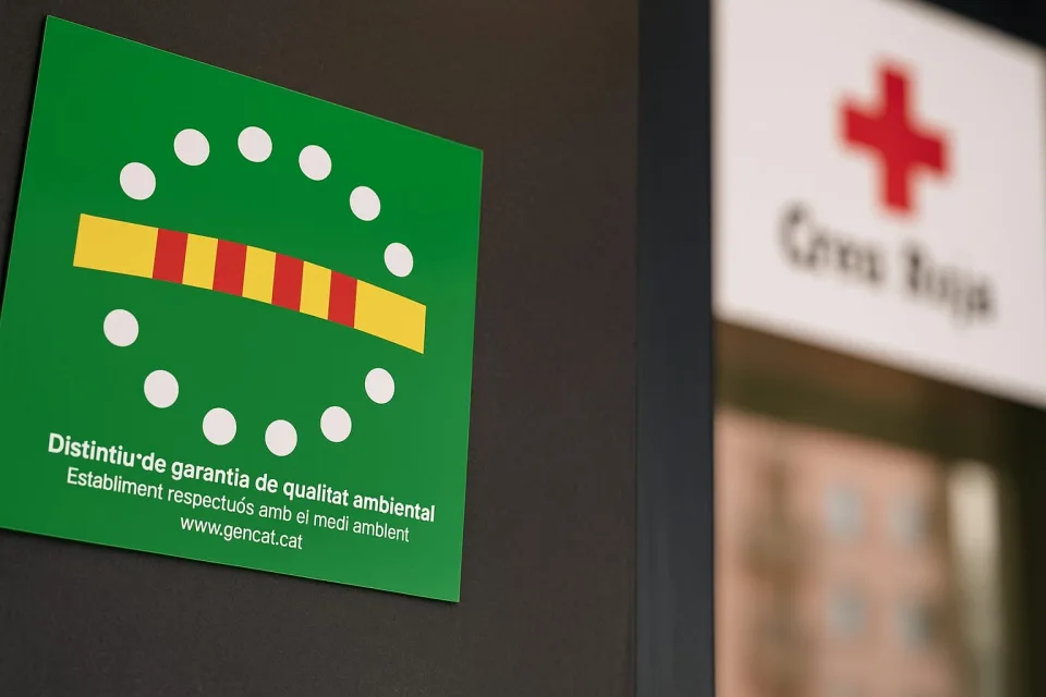 Centres de la Creu Roja a Catalunya reben el Distintiu de Garantia de Qualitat Ambiental. FOTO: Creu Roja