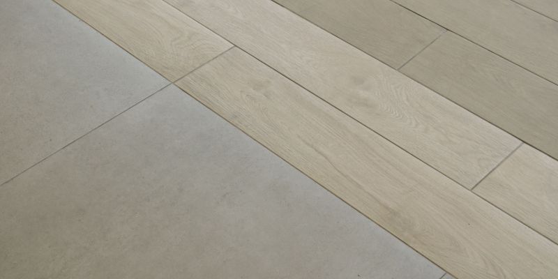 Detall de dos dels paviments del terra de la farmàcia FOTO: Cedida