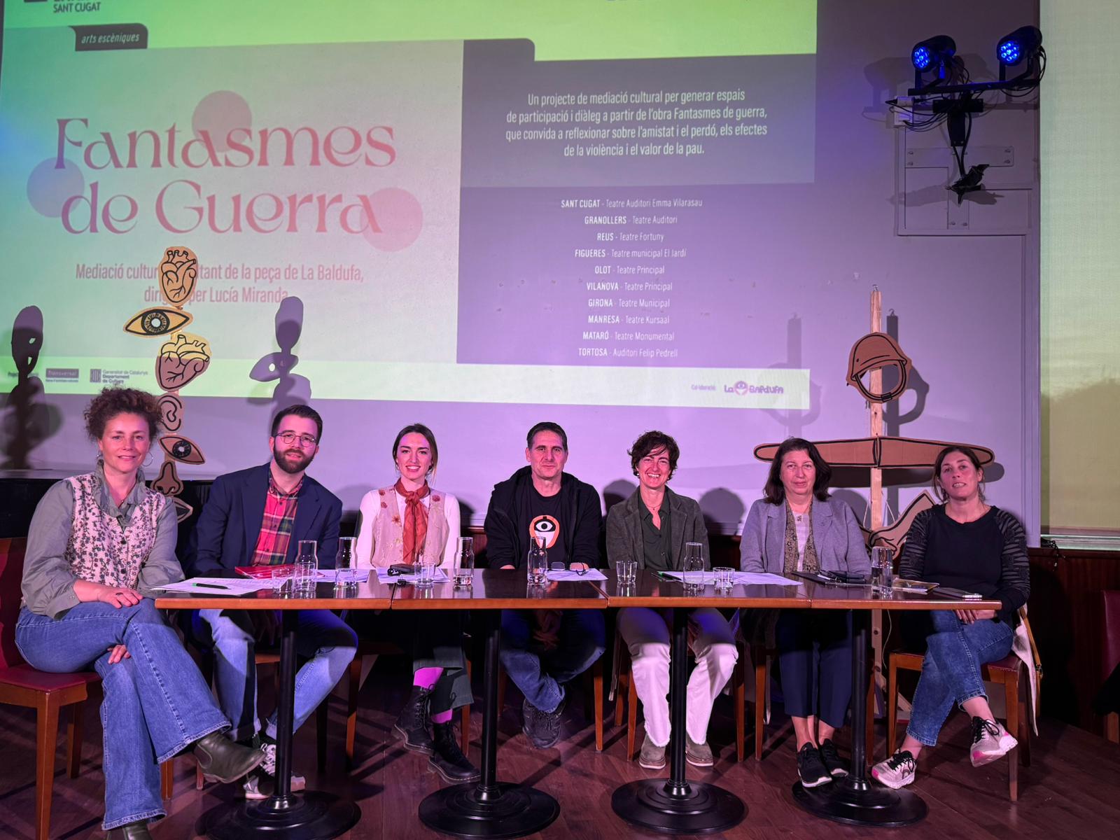 Presentació de la primera mediació artística que acollirà el Teatre-Auditori Emma Vilarasau Sant Cugat, Entre tu i jo, un gest per escoltar-nos. FOTO: TOT Sant Cugat