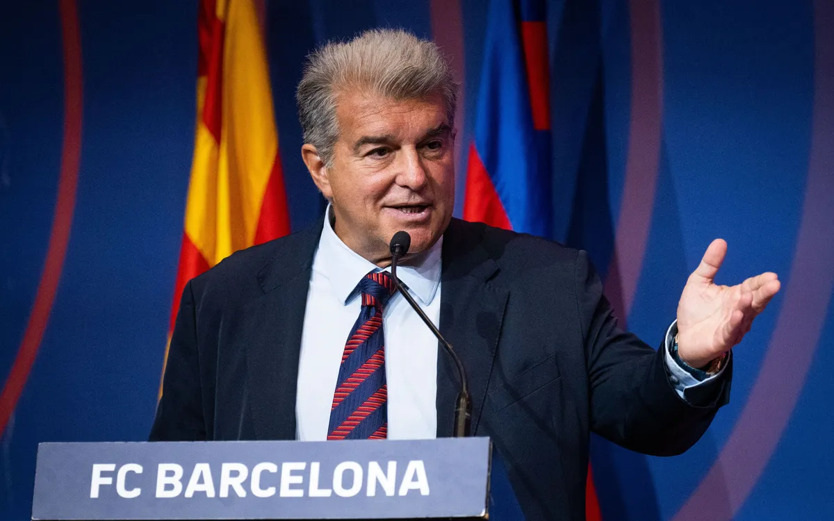 Joan Laporta, president del FC Barcelona, escoltarà el socis del club blaugrana en una trobada a Sant Cugat. FOTO: FC Barcelona