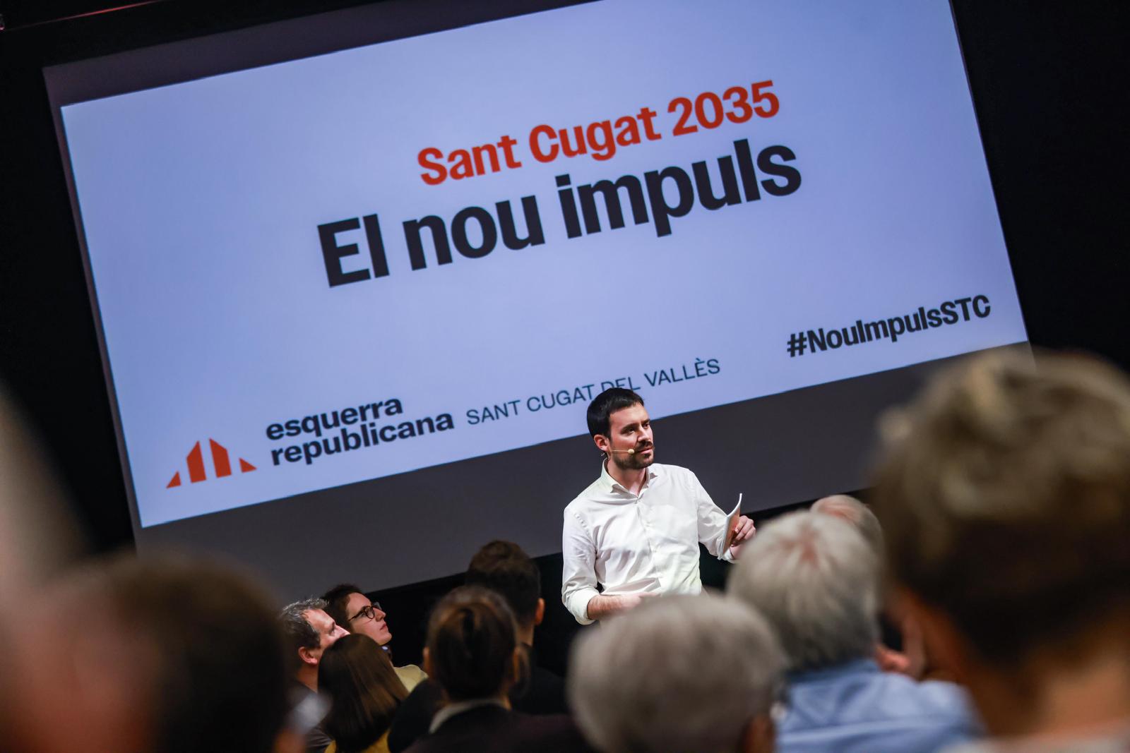 Acte d'ERC: "Sant Cugat 2035". El Nou Impuls. FOTO: Cedida