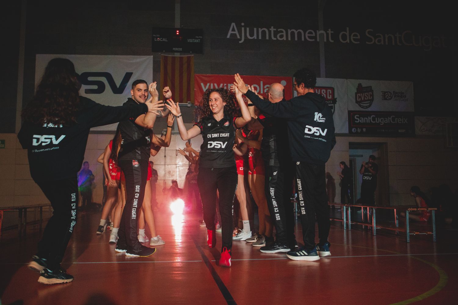 Presentació d'equips del Club Voleibol Sant Cugat. FOTO: Joana Arribas