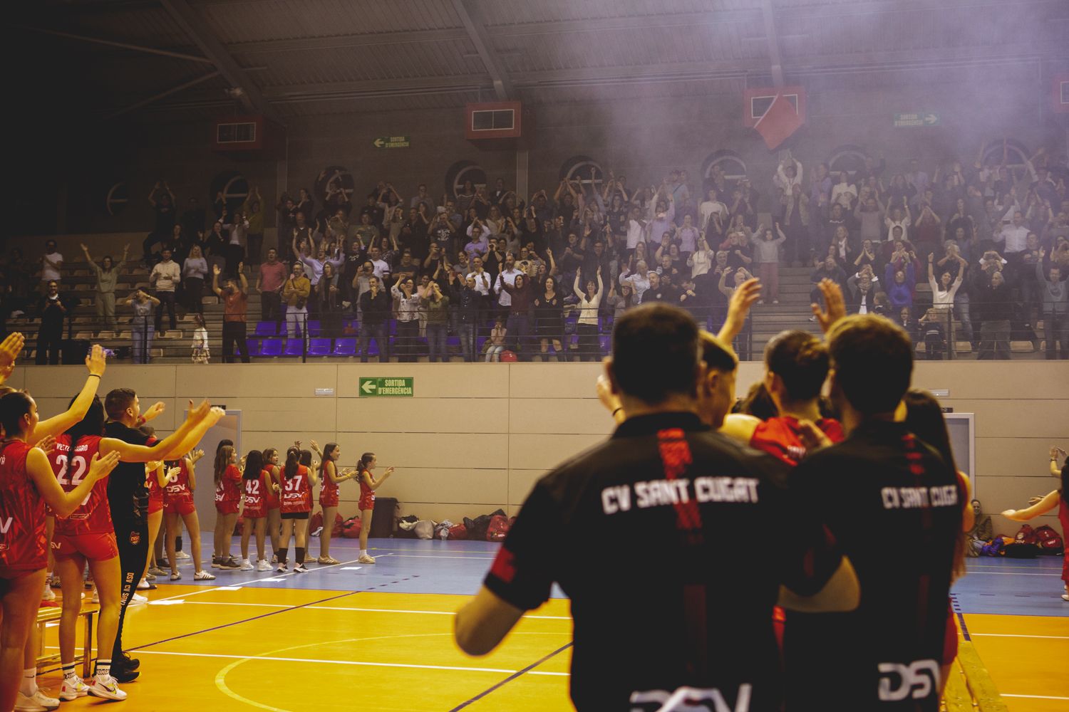 Presentació d'equips del Club Voleibol Sant Cugat. FOTO: Joana Arribas
