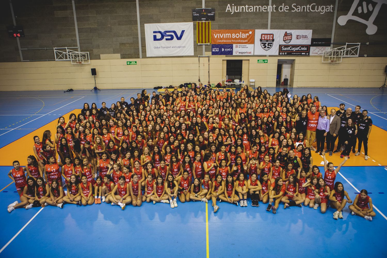 Presentació d'equips del Club Voleibol Sant Cugat. FOTO: Joana Arribas