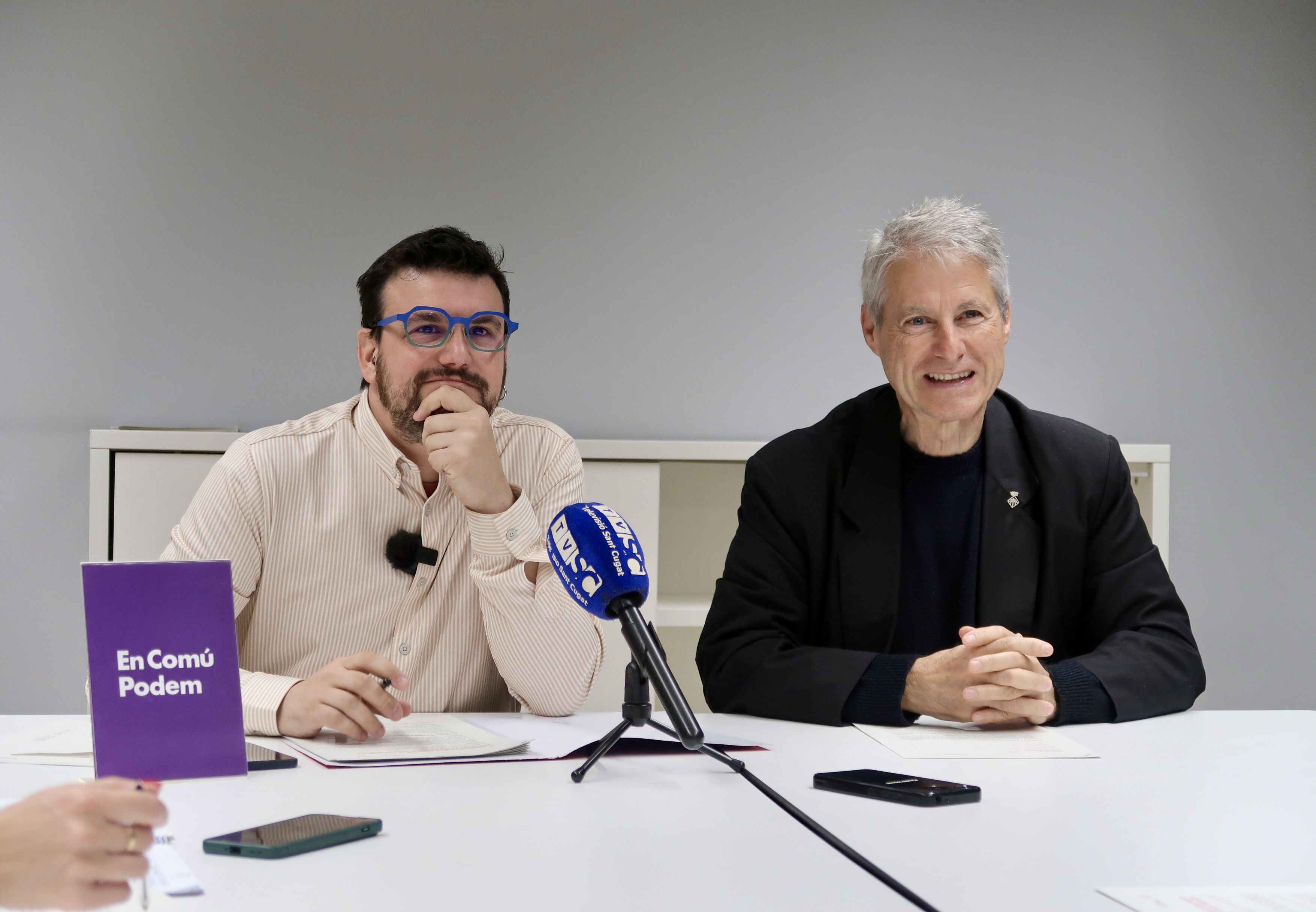 Ramon Gutiérrez i Juanma Cayuelas, d'En Comú Podem FOTO: Cedida
