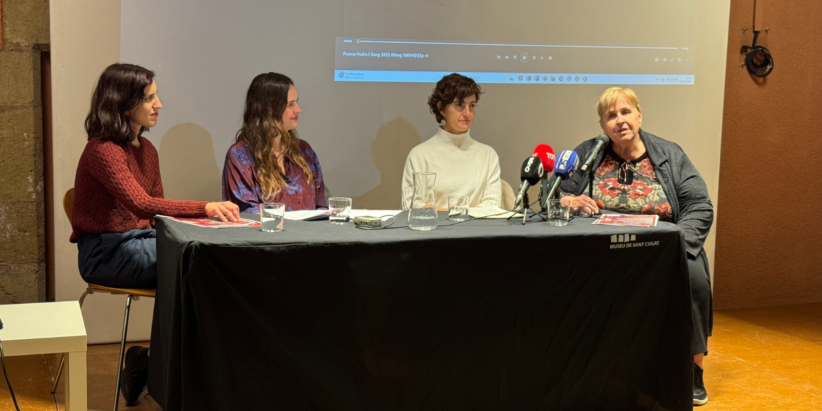 Presentació de l'obra de Pedra i Sang. FOTO: TOT Sant Cugat