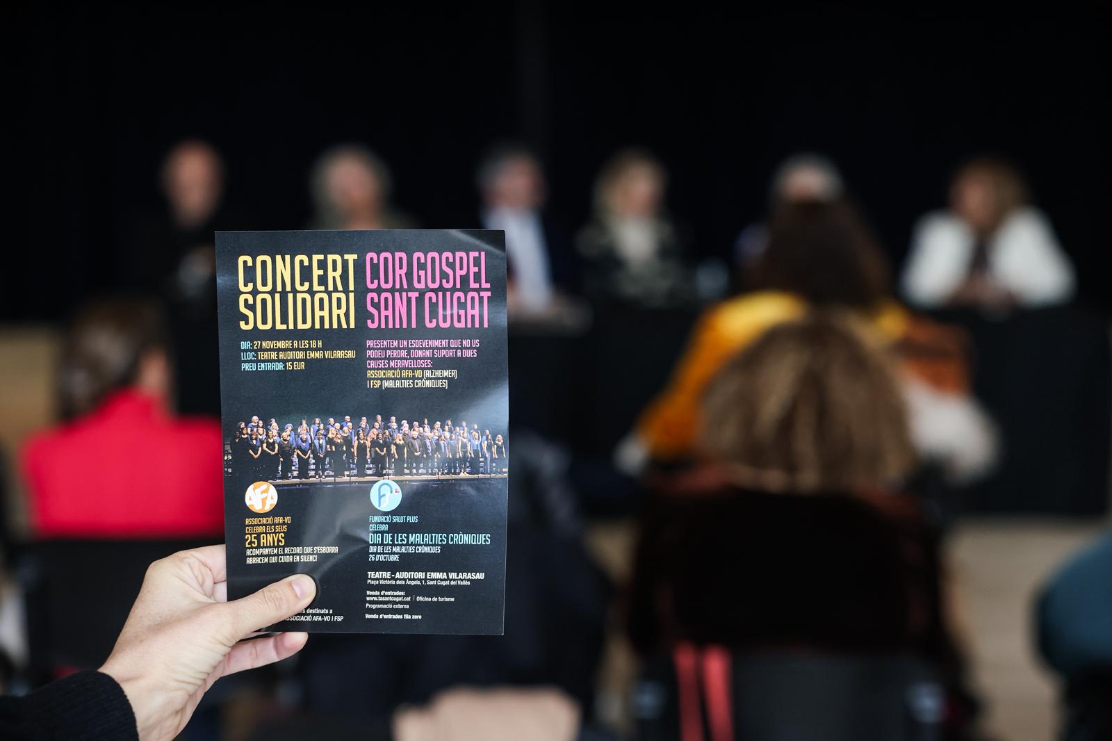 Presentació del concert solidari del Cor de Gospel per ajudar persones amb Alzheimer i malalties cròniques. FOTO: Ajuntament