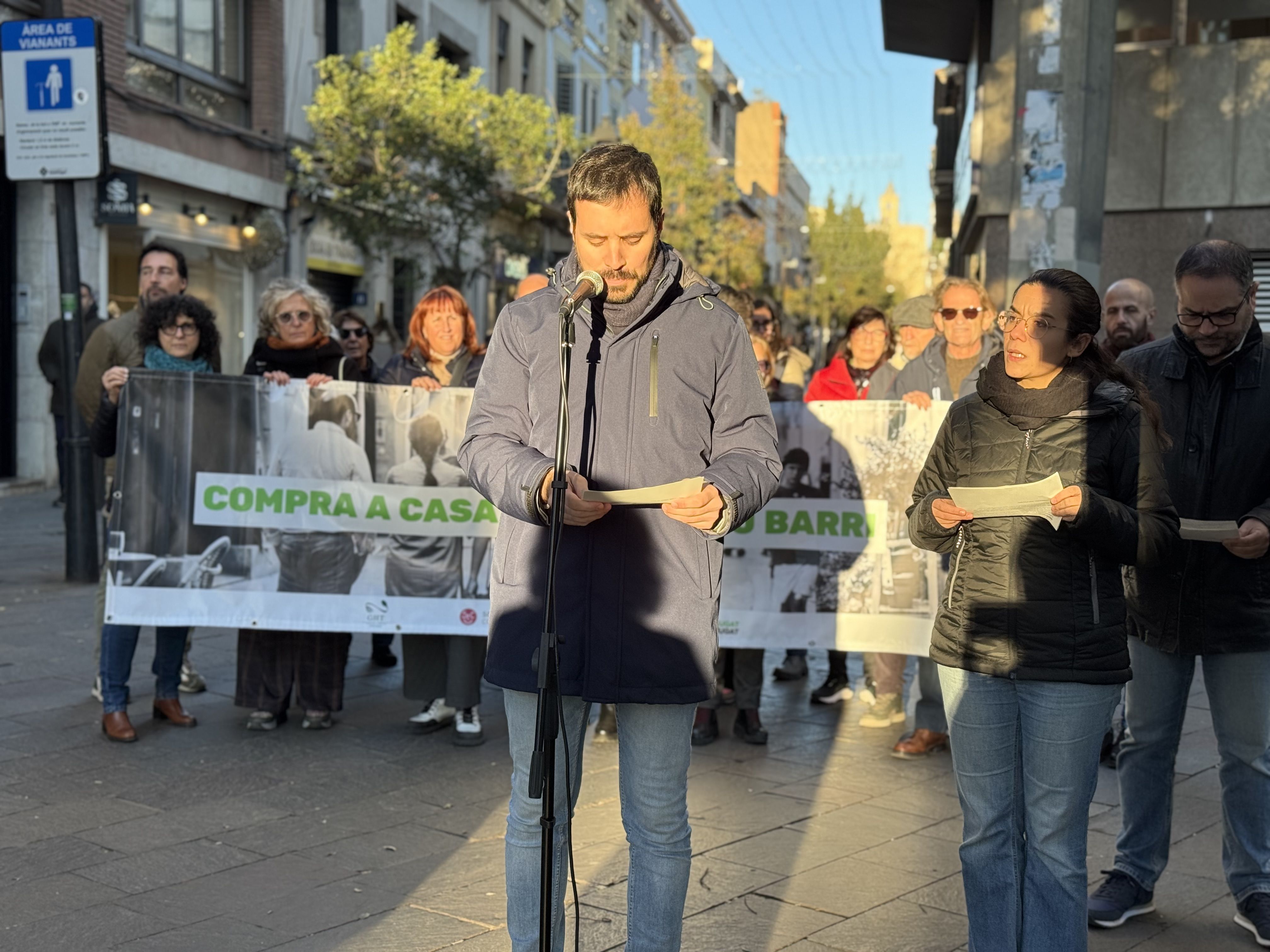 Acte de suport al comerç local. FOTO: TOT Sant Cugat
