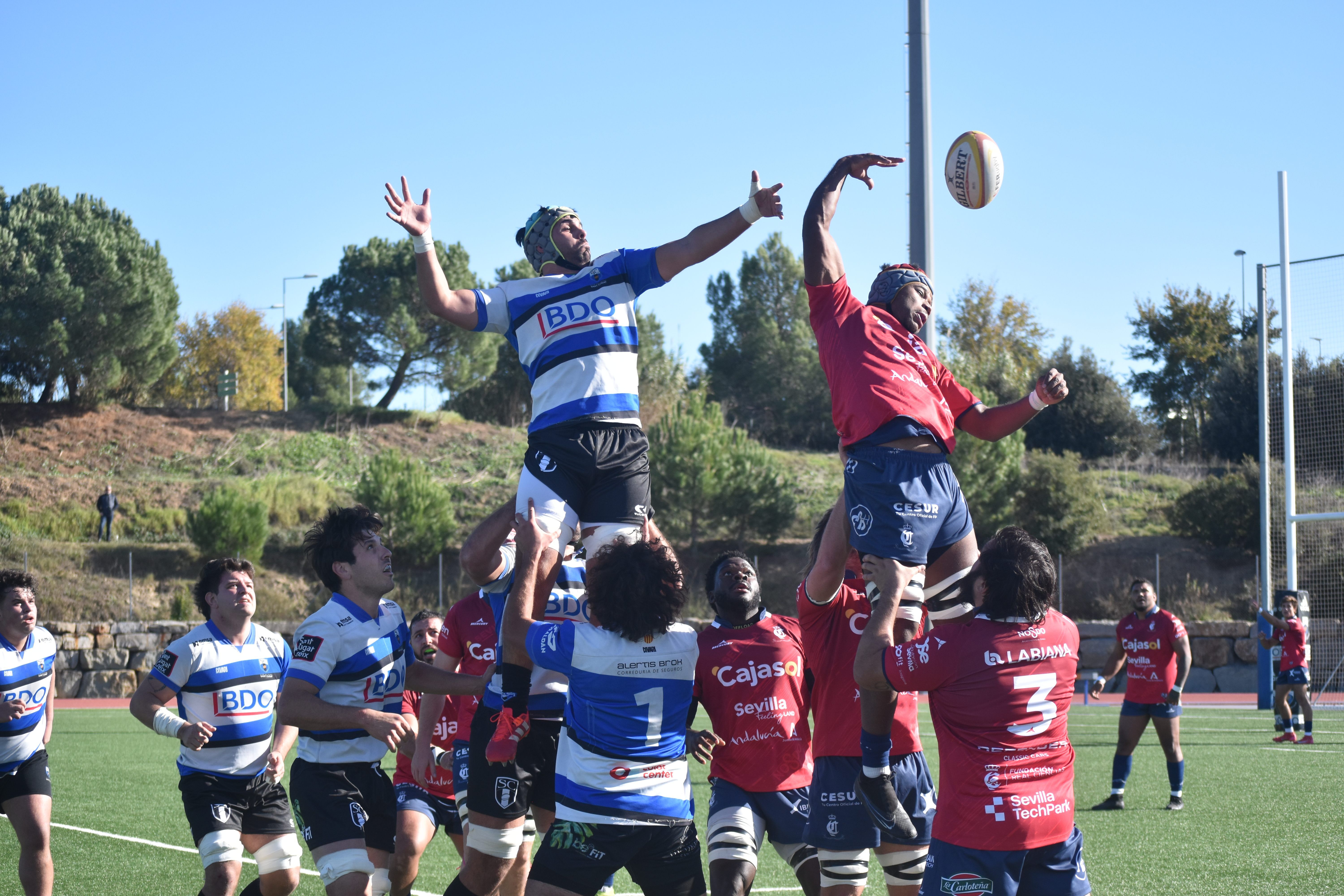 El Club de Rugby Sant Cugat perd en el primer partit de la Copa del Rei. FOTO: Lluna Fabregat